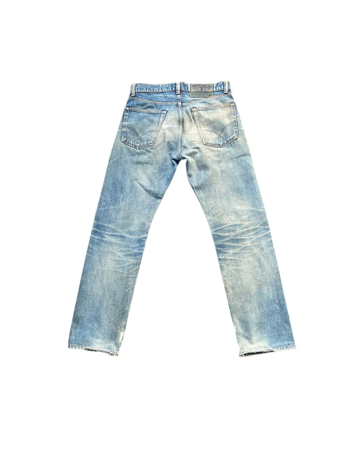 HRMTG Vintage Iron HR Market Selvedge Distresed Denim Size US 31 - 9 Thumbnail