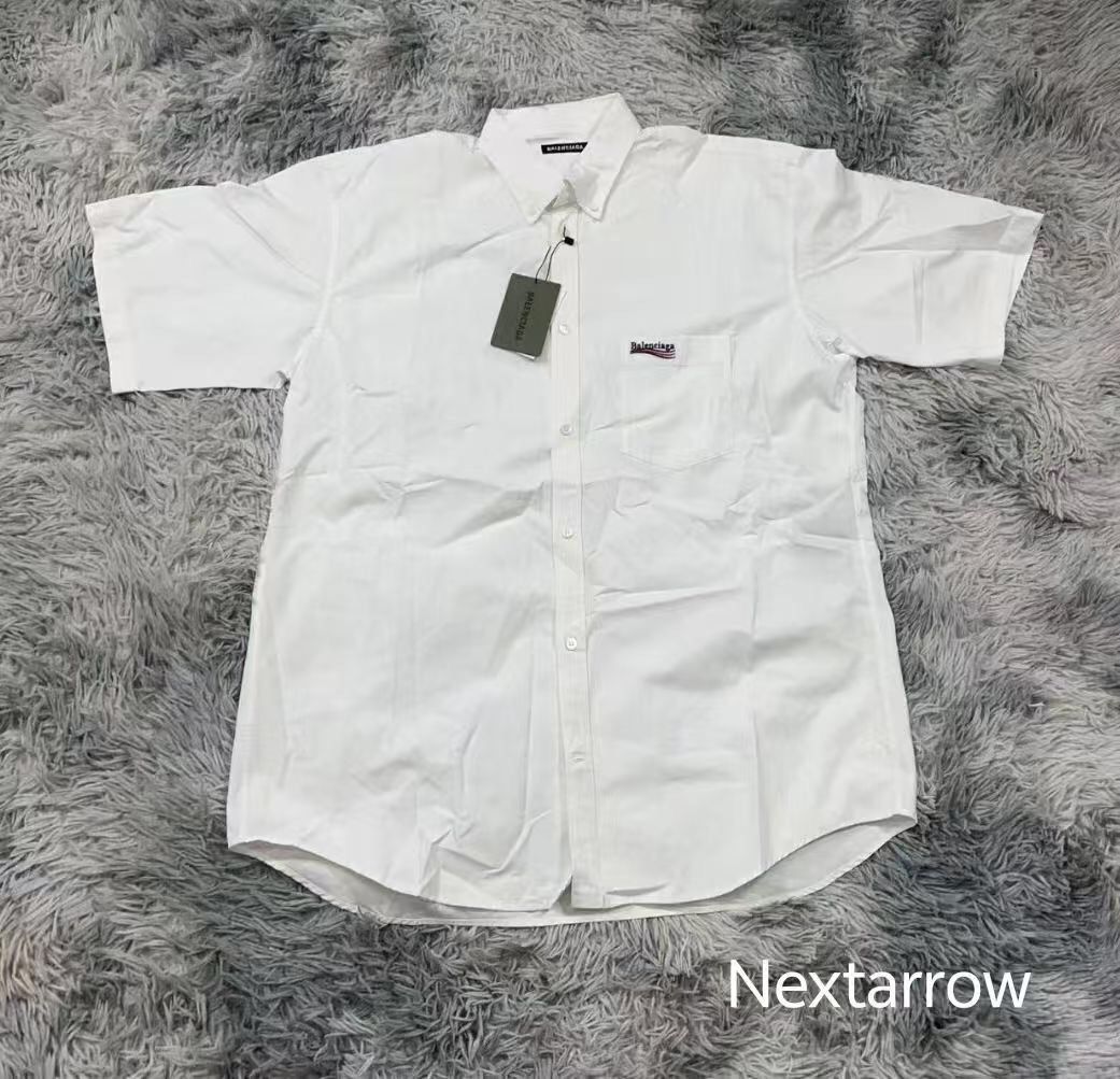 Balenciaga Balenciaga Embroidered Wave Shirt 2410-Nextarrow Size US XXS / EU 40 - 1 Thumbnail