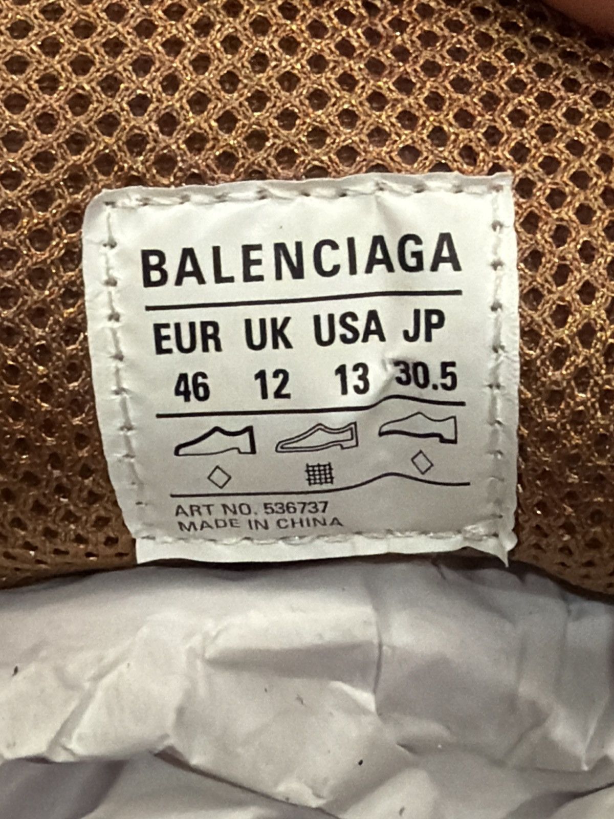 Balenciaga Size 46EU/13US- Balenciaga Triple S Beige NEW Size US 13 / EU 46 - 12 Thumbnail