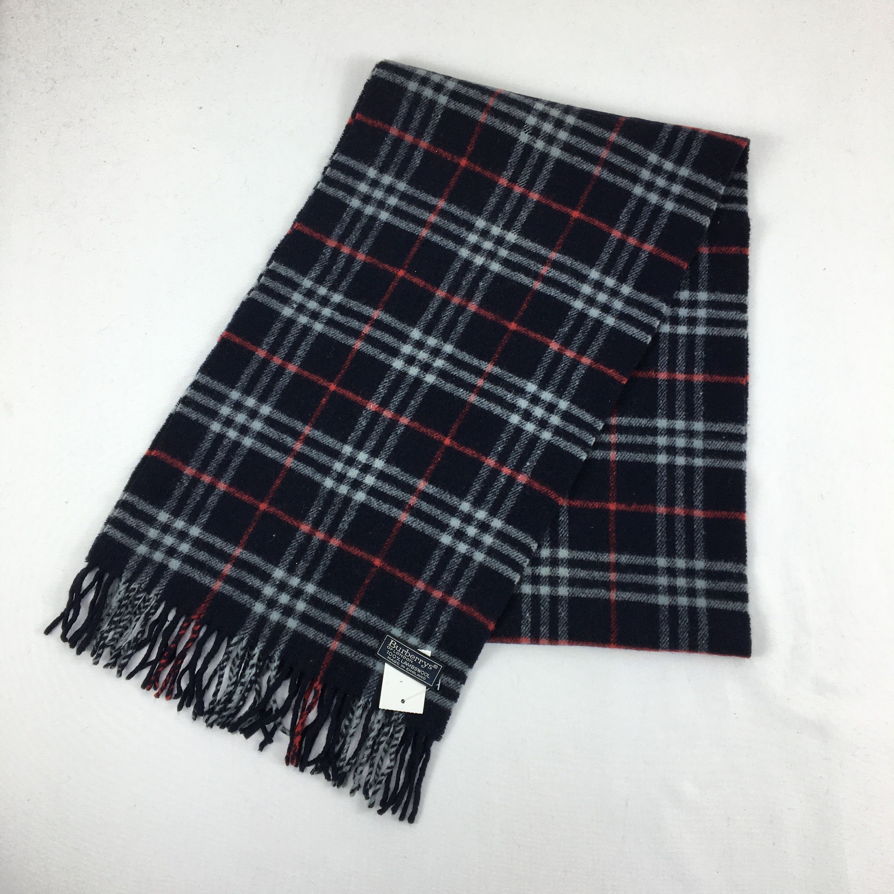 Burberry Vintage Burberry Scarf Muffler Wool Cashmere Scarves Size ONE SIZE - 3 Thumbnail