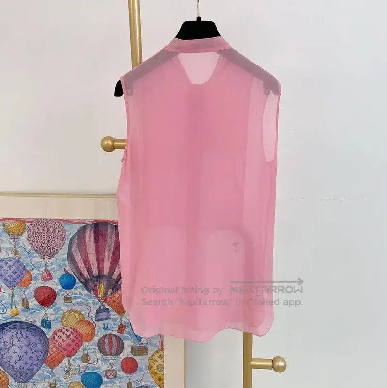 Dior Dior Pink Silk Summer Blouse for Women . Size S / US 4 / IT 40 - 2 Thumbnail