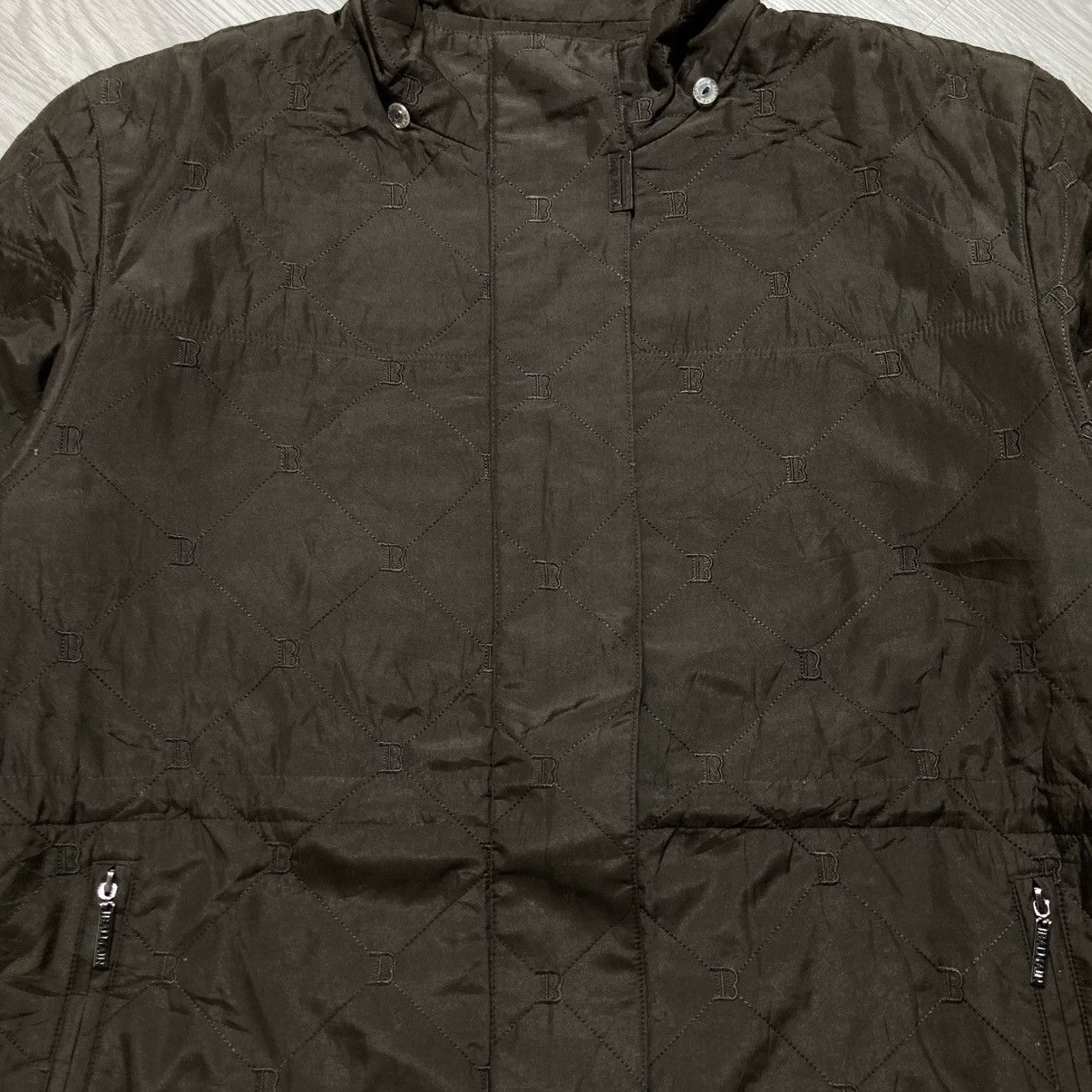 Balmain Balmain Paris Monogram Quilted Jacket Dark Brown Luxury Size US XXL / EU 58 / 5 - 3 Thumbnail