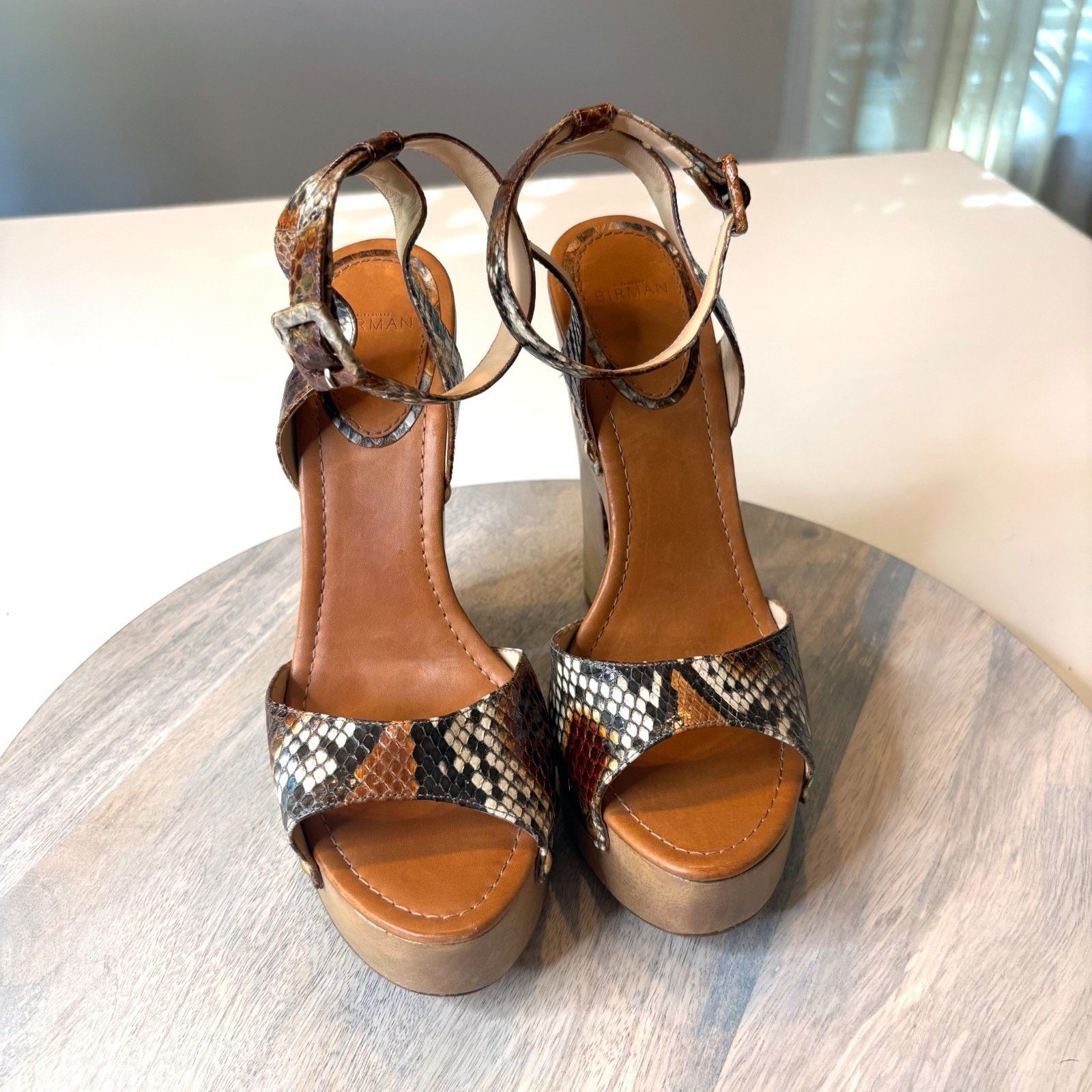 Alexandre Birman Alexandre Birman Exotic Print Open Toe Sandals US Size 9 Size US 9 / IT 39 - 4 Thumbnail