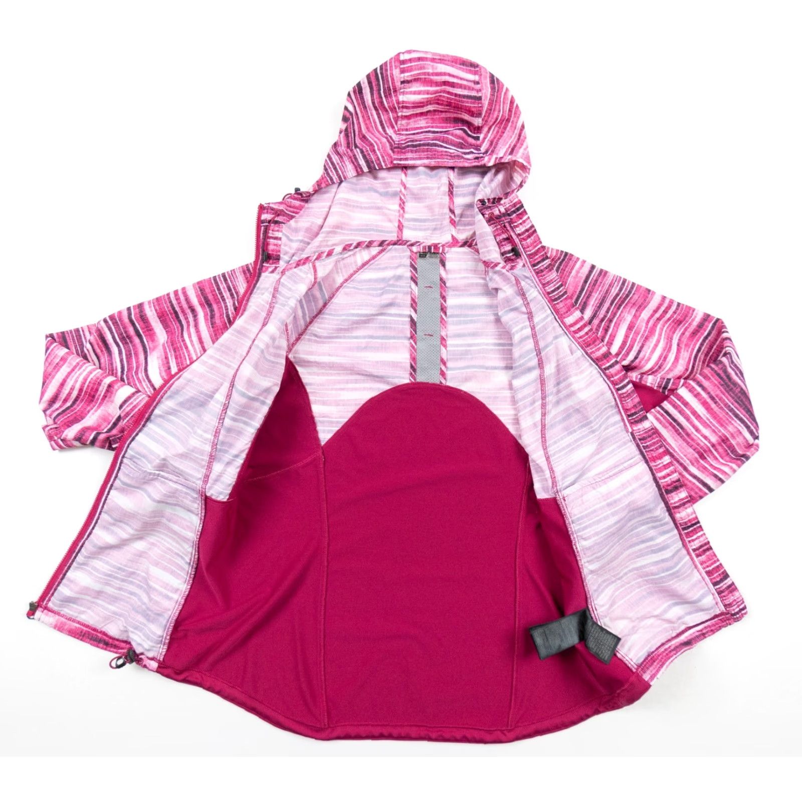 Marmot MARMOT Women's Windbreaker Jacket Full Zip Hooded Lightweight Mid-Length Pink - Size M - Regular Fit - Striped Logo Casual Outdoor Size M / US 6-8 / IT 42-44 - 6 Thumbnail