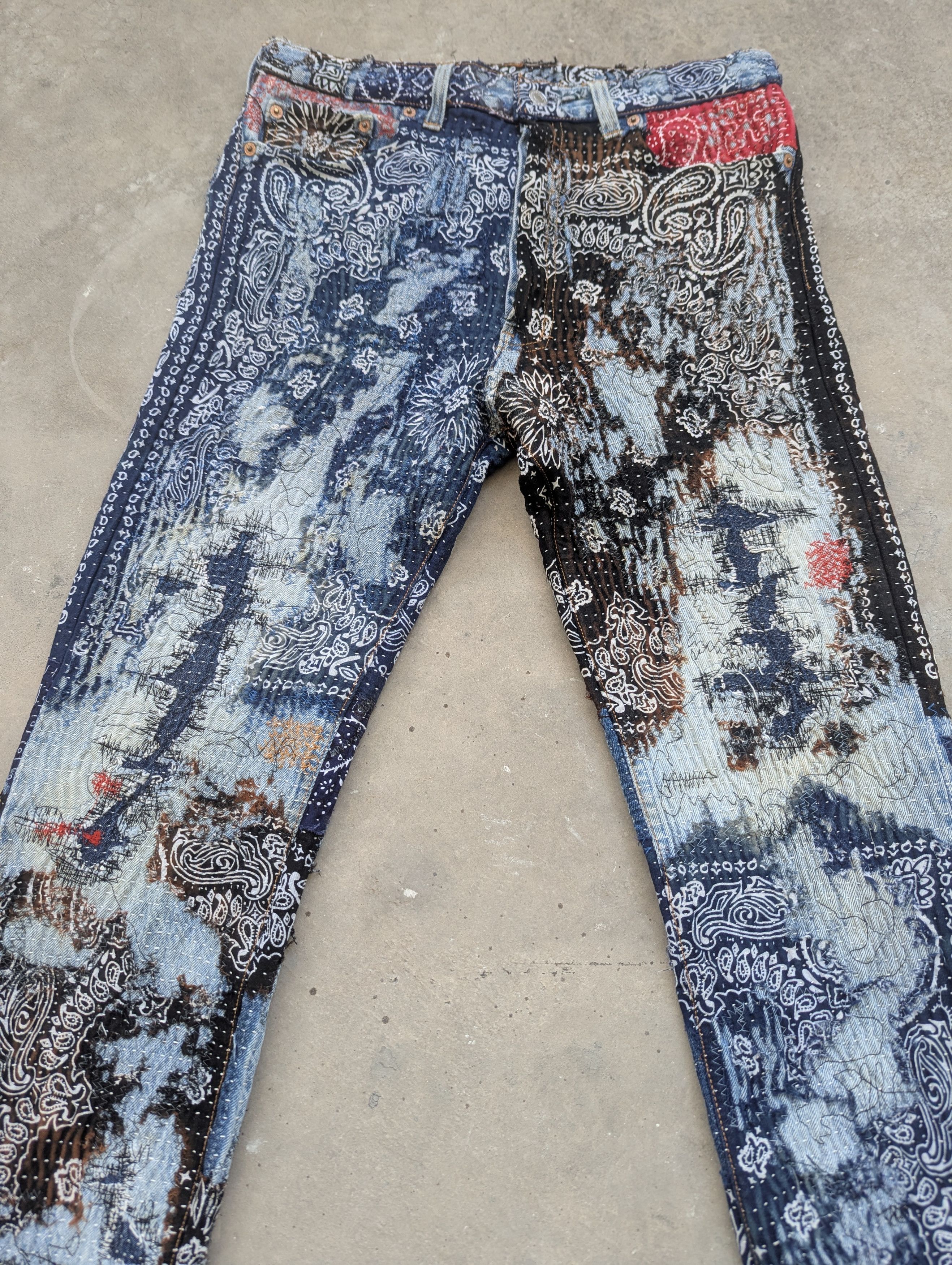 Levi's VintageVintage Levis 501 Inspired Proleta Re Art Custom Made Size US 31 - 7 Thumbnail