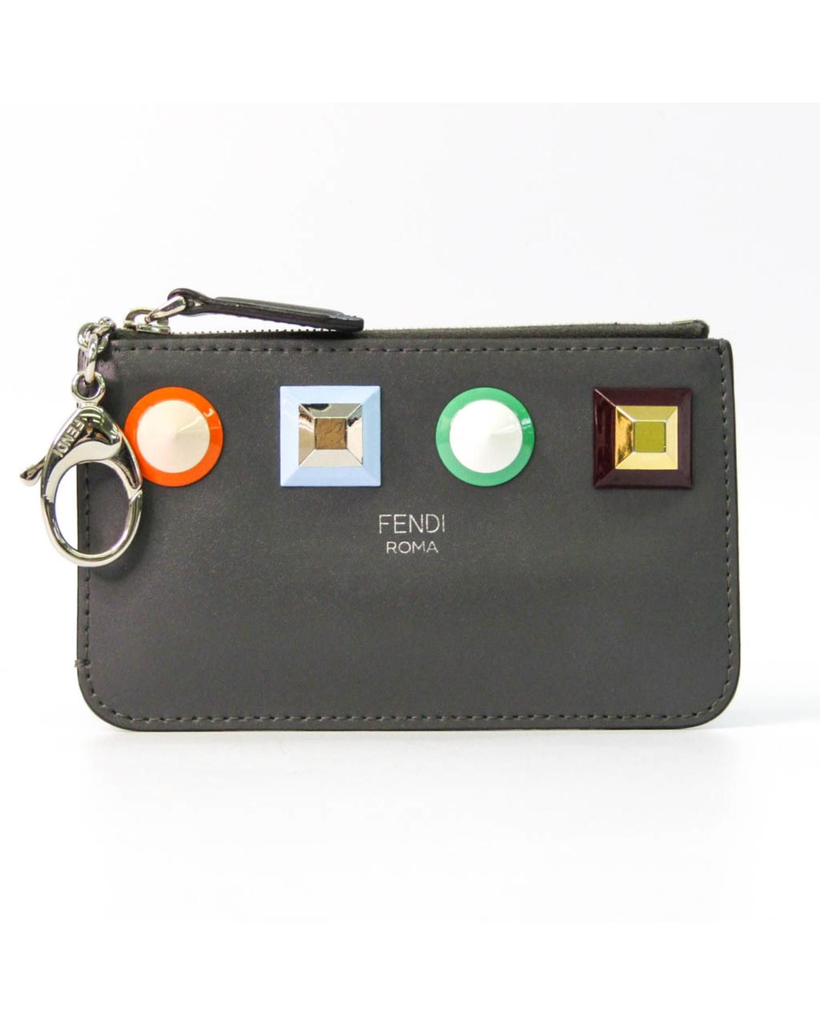 image of Grey Leather Fendi Crossbody Bag, Women's