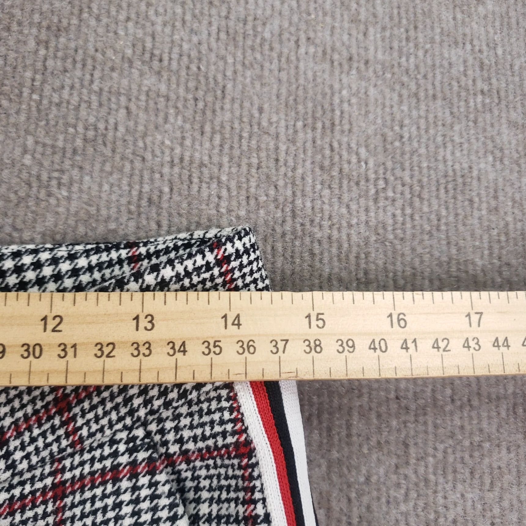 Vintage Cambio Womens Straight Leg Houndstooth Pants Black and White Size 30x33 Low Rise Size 30" / US 8 / IT 44 - 5 Thumbnail