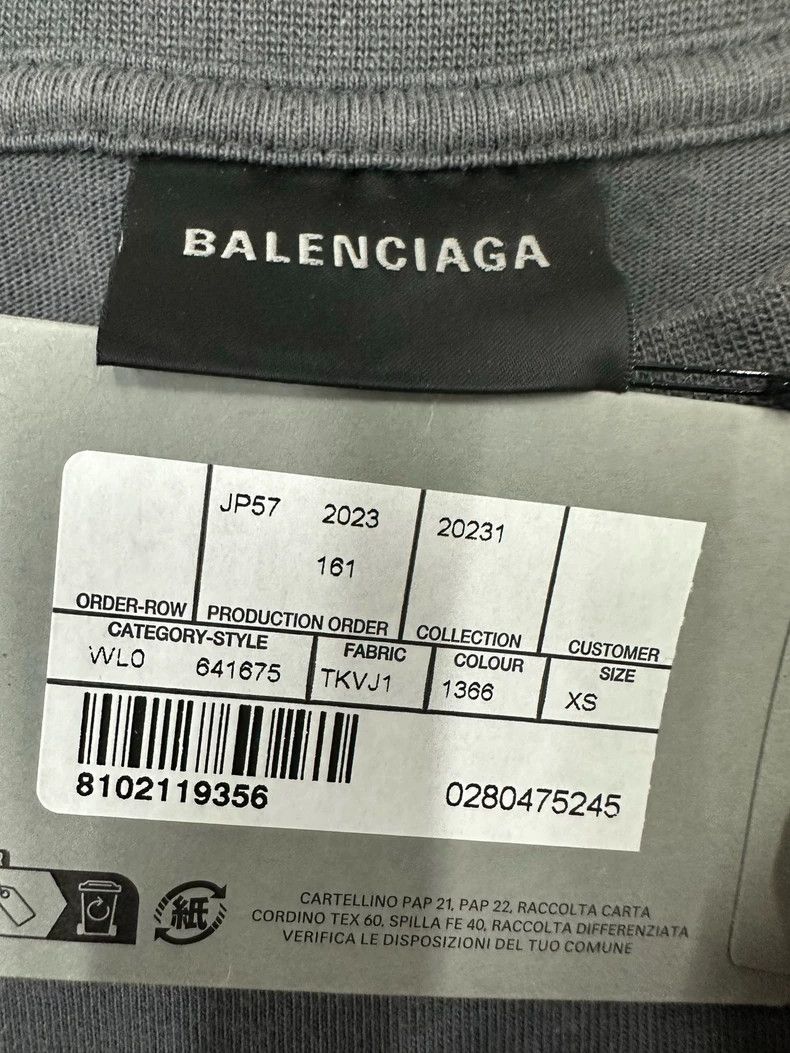 Balenciaga Balenciaga SS22 Solid Letter Embroidered Crew Neck Short Sl Size US XS / EU 42 / 0 - 4 Thumbnail