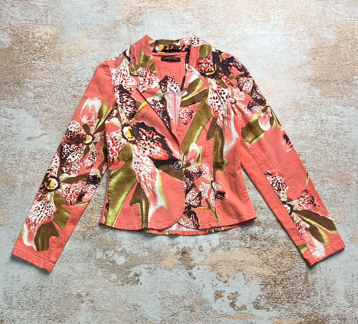 image of Archival Clothing x Roberto Cavalli Vintage Floral Blazer, Women's (Size Small)