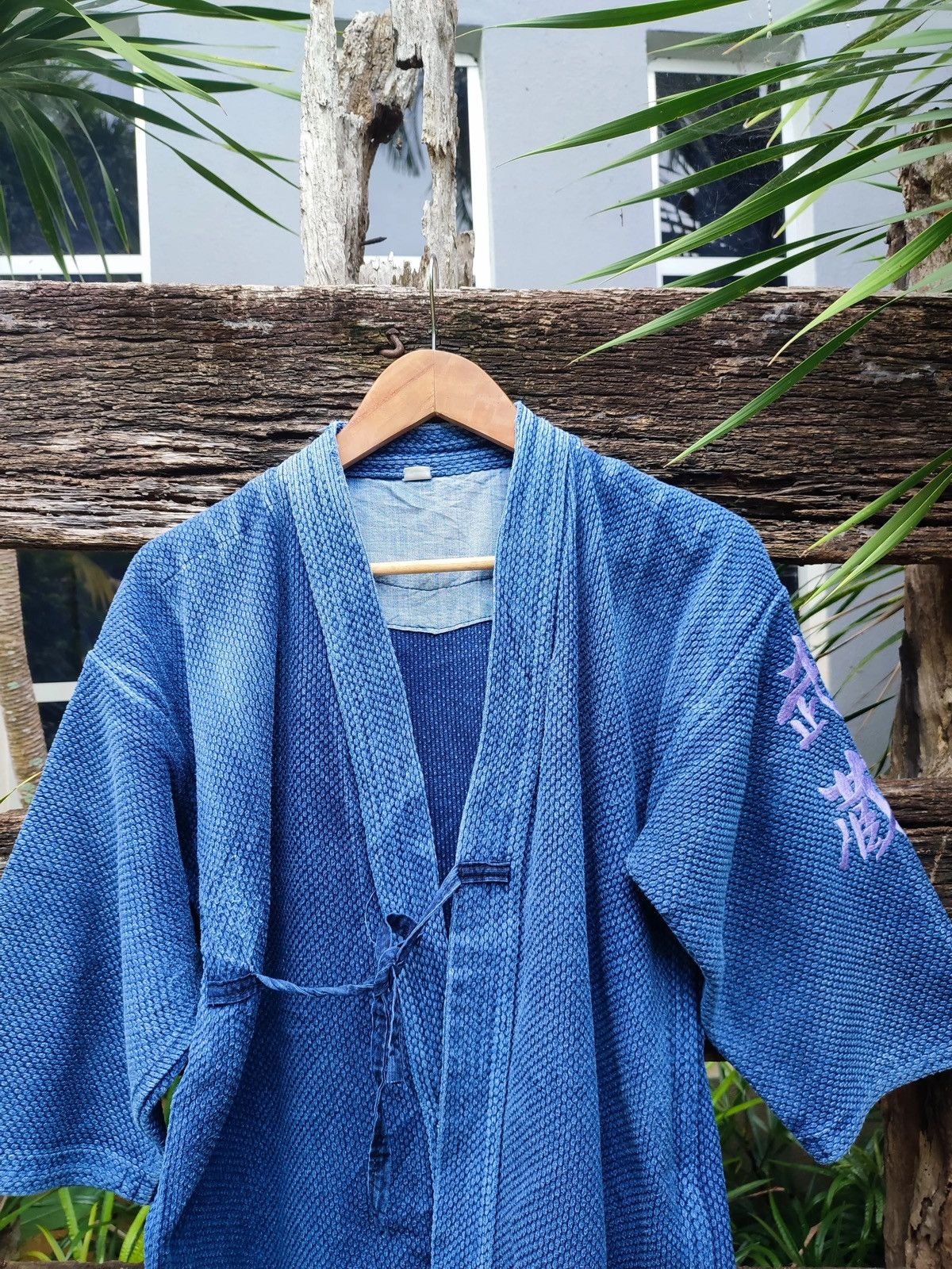 Japanese Brand Vintage Japanese BJJ/Kendo Gi Jacket – Indigo Sashiko Weave Size US M / EU 48-50 / 2 - 2 Thumbnail