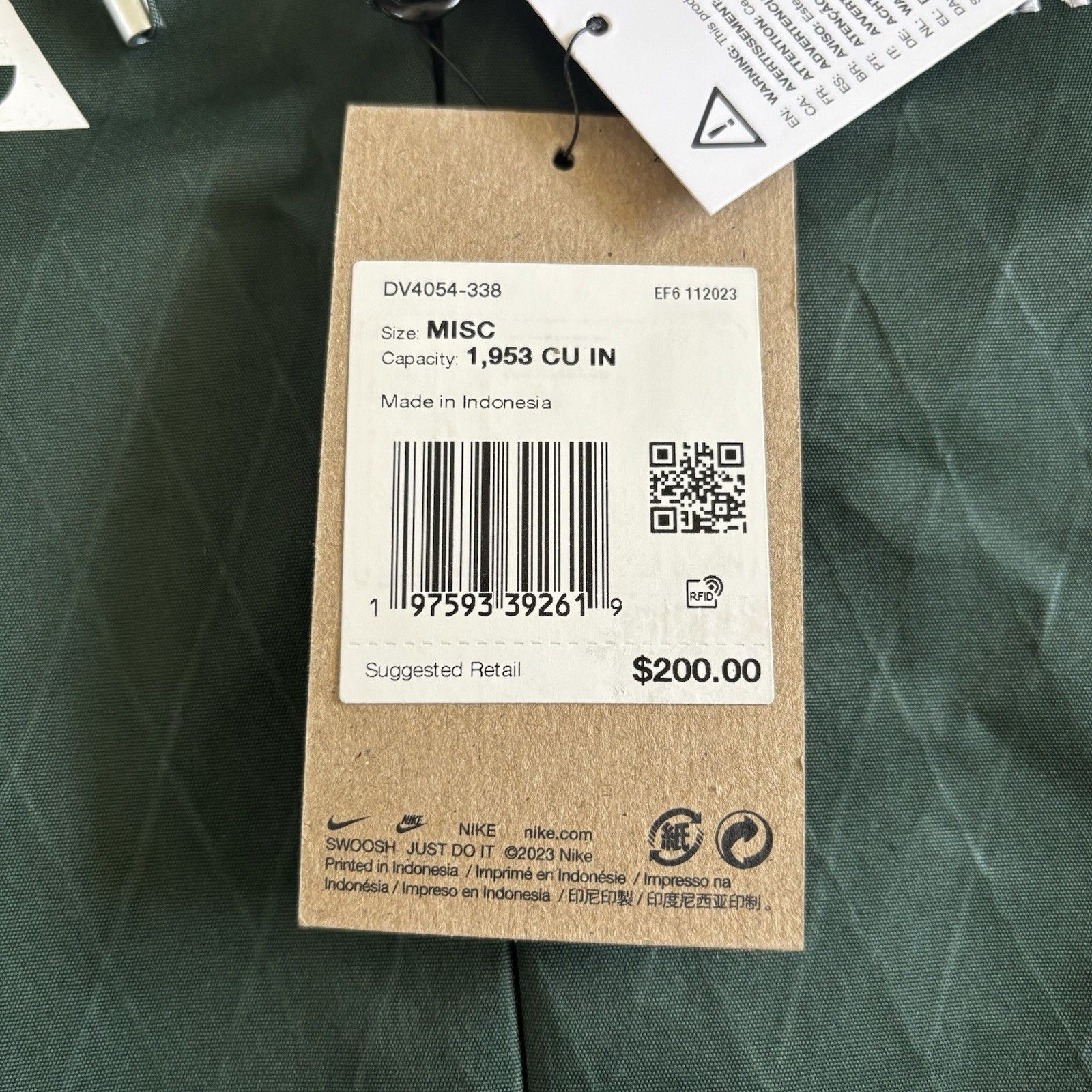 Nike ACG Nike ACG Aysen Unisex Day Backpack (32L) 'Vintage Green’ Size ONE SIZE - 5 Thumbnail