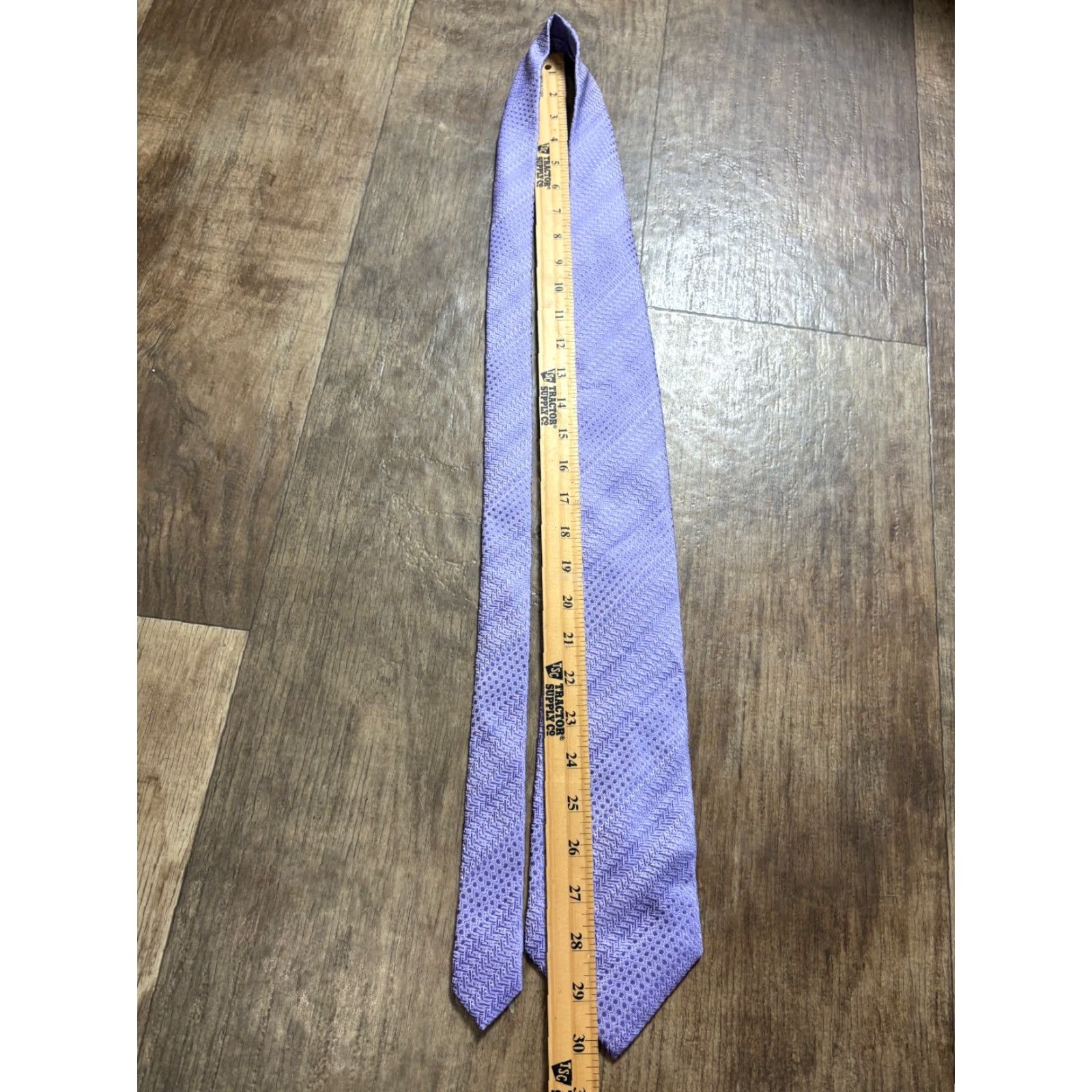 Vintage ROWAYWA Tie Purple 100% Silk Handmade 4" Wide High End Men Designer Silk Tie Size ONE SIZE - 3 Thumbnail