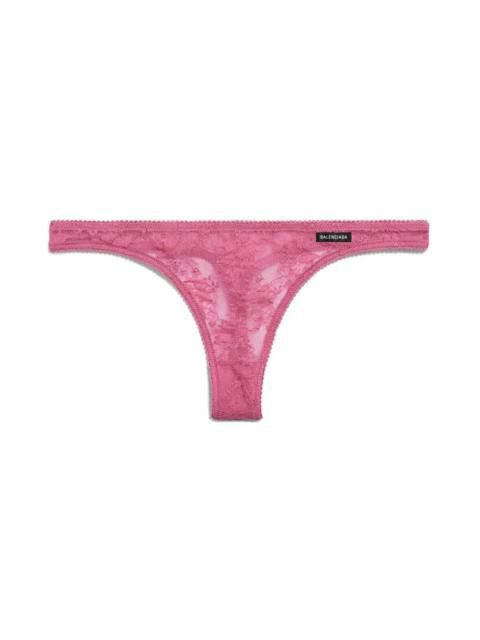 Balenciaga Women’s Lace Thong in pink Size ONE SIZE - 1 Preview