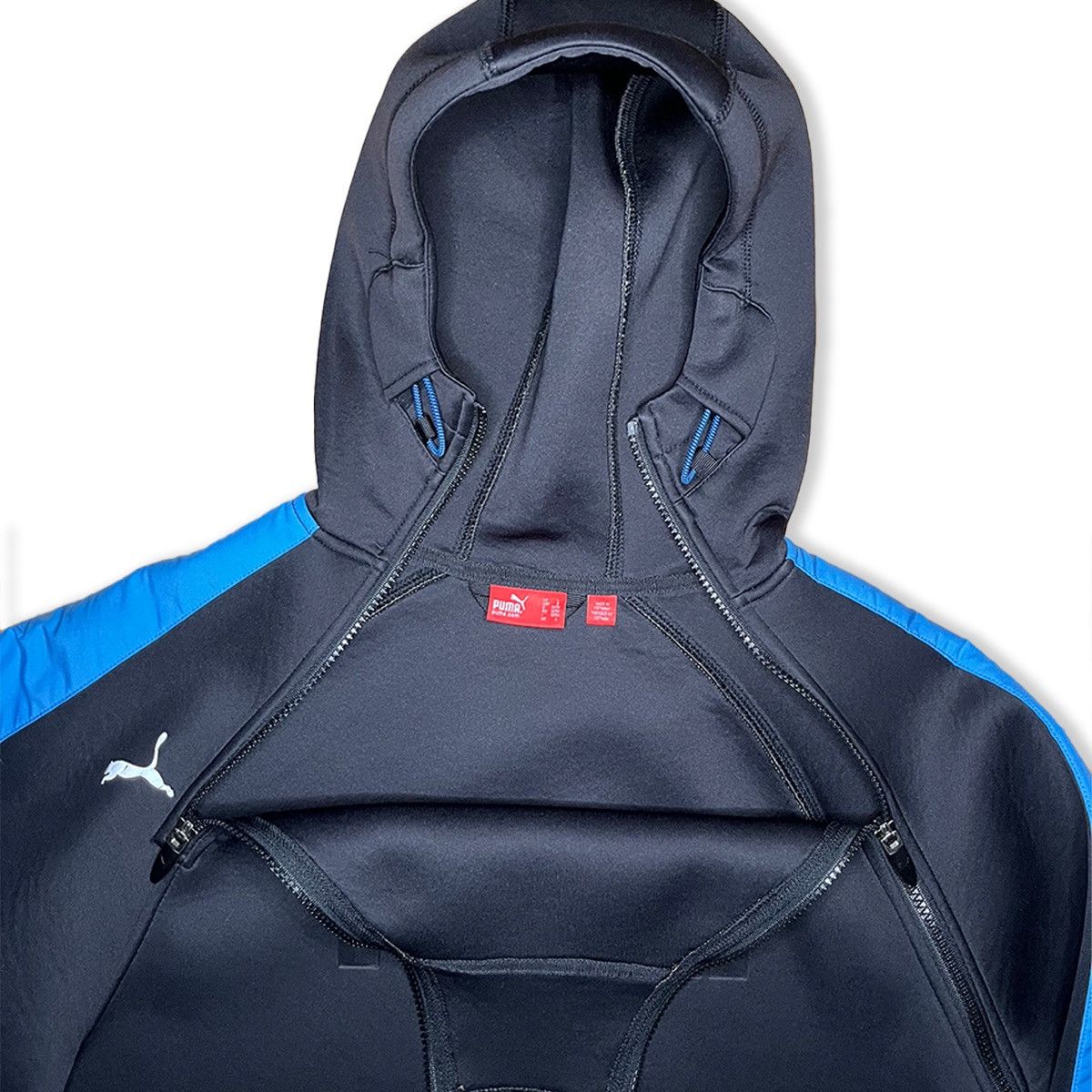 Puma 2000’s Puma Scuba Dual Zip Technical Hoodie Size US L / EU 52-54 / 3 - 9 Thumbnail
