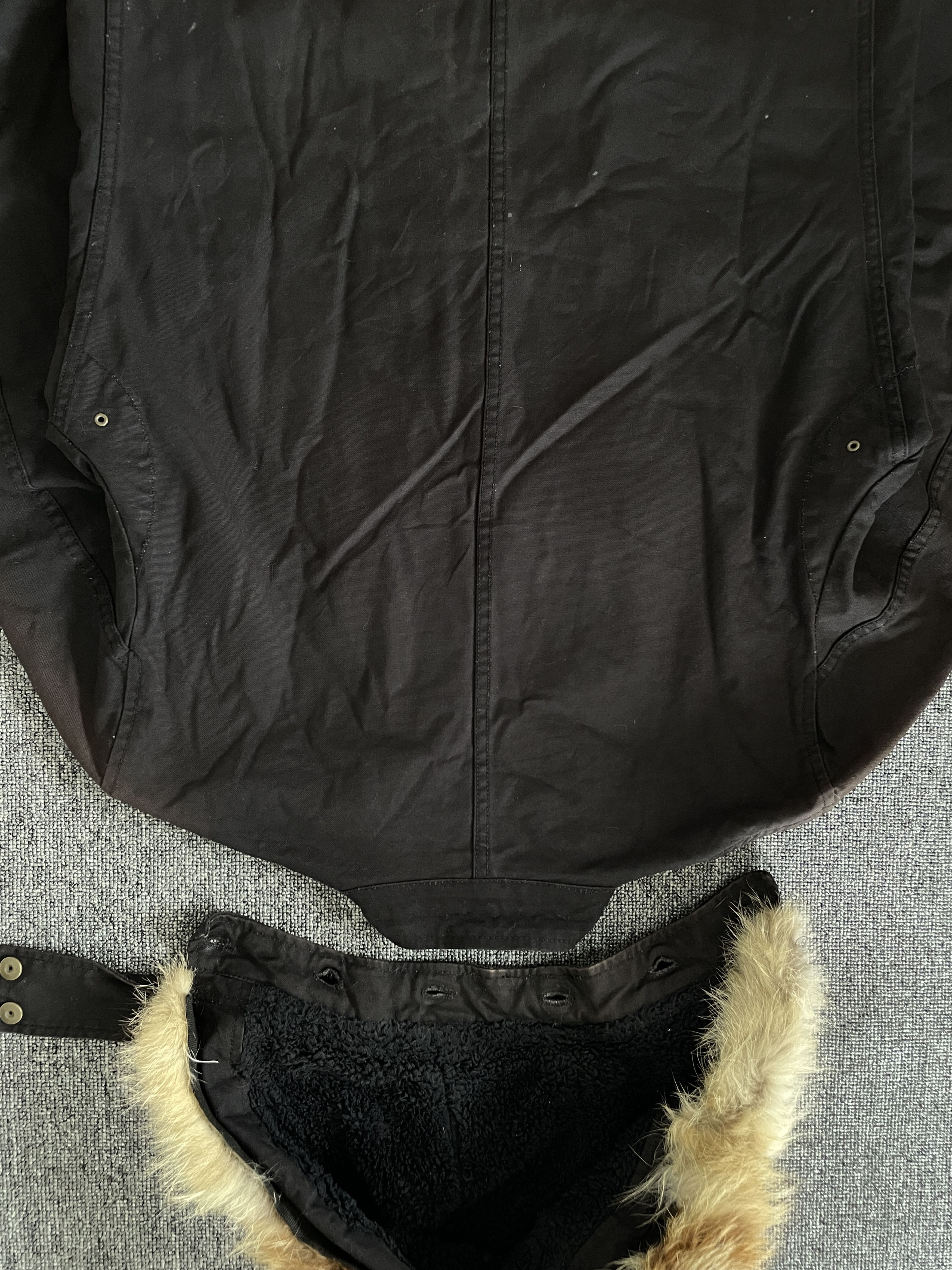 Archive PPFM Fur Trimmed Hood Gothic Punk Jacket Y2K LGB