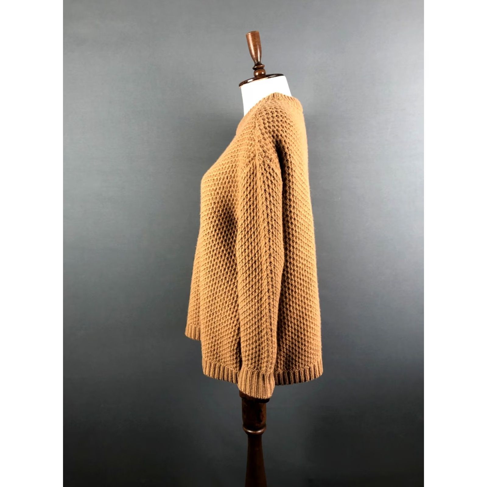 Marc by Marc Jacobs Marc by Marc Jacobs Women's Pullover Sweater S Brown Merino Wool Crew Neck Knit Ribbed Cuffs 100% Merino Wool Regular Pattern Solid Vintage: No Size S / US 4 / IT 40 - 2 Thumbnail