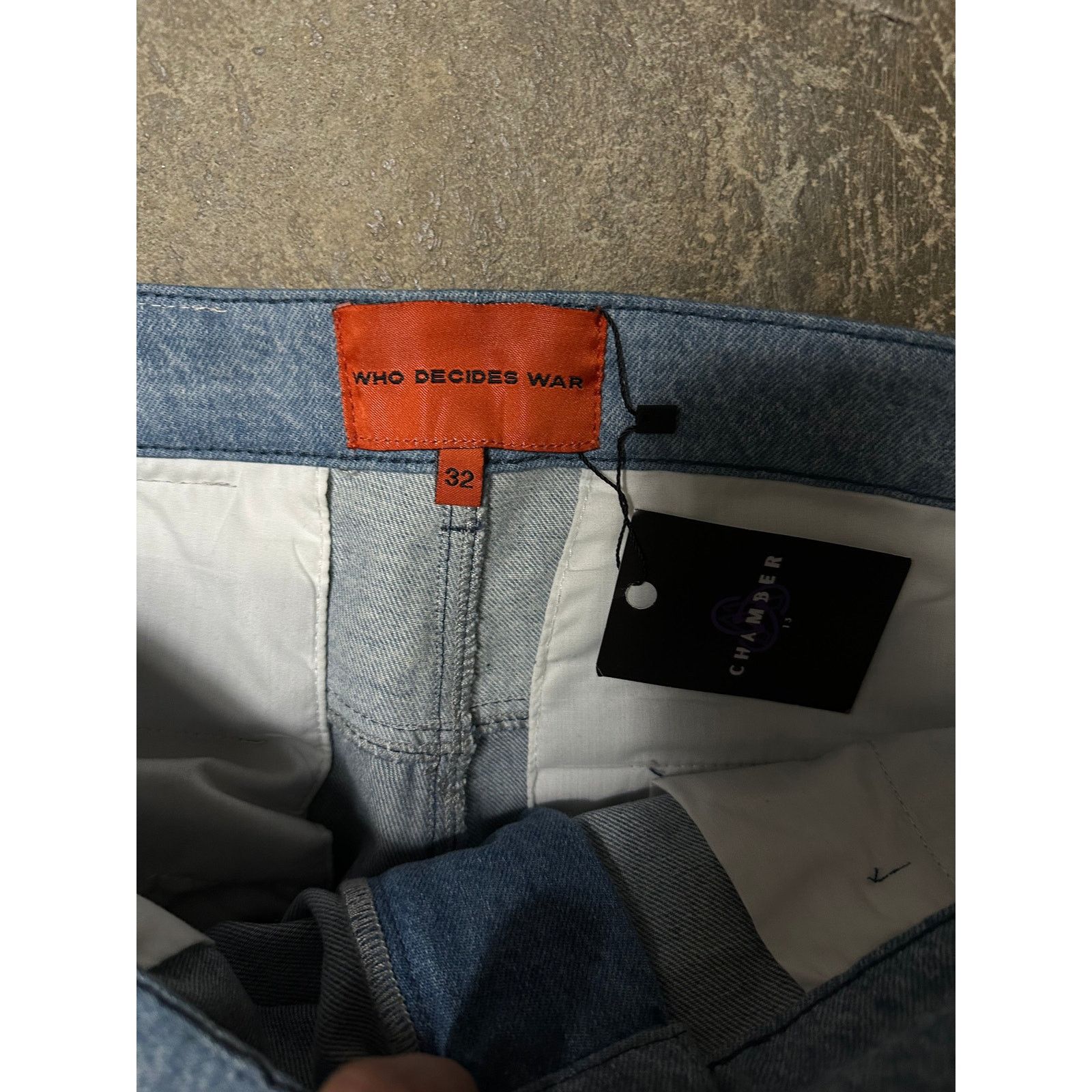 Who Decides War WDW Moto Denim Light Wash Navy Used 32 Size US 32 / EU 48 - 3 Thumbnail