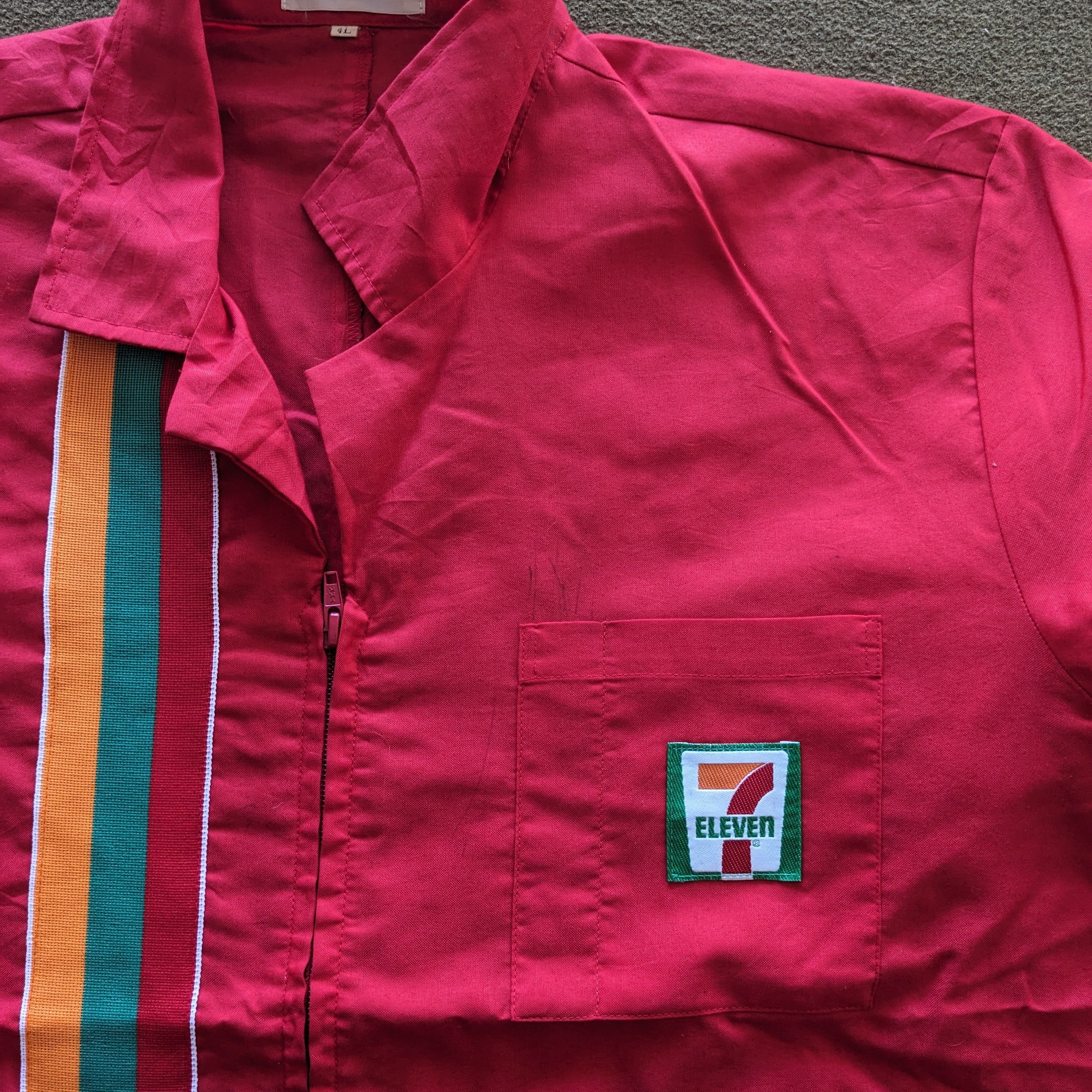 Japanese Brand Vintage 7 ELEVEN Uniform Workers Long Shirts Size US XL / EU 56 / 4 - 2 Thumbnail