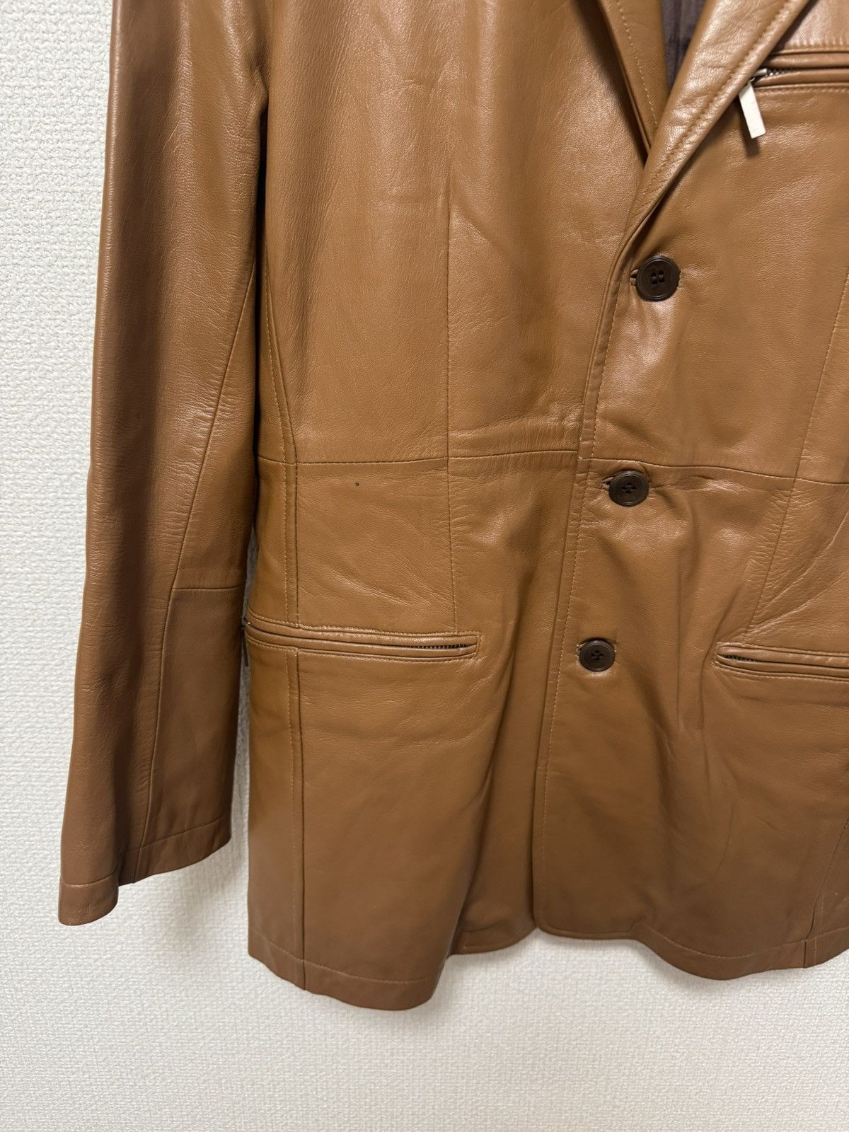Jean Paul Gaultier Jean Paul Gaultier Early 2000s Leather Blazer Size US S / EU 44-46 / 1 - 2 Thumbnail