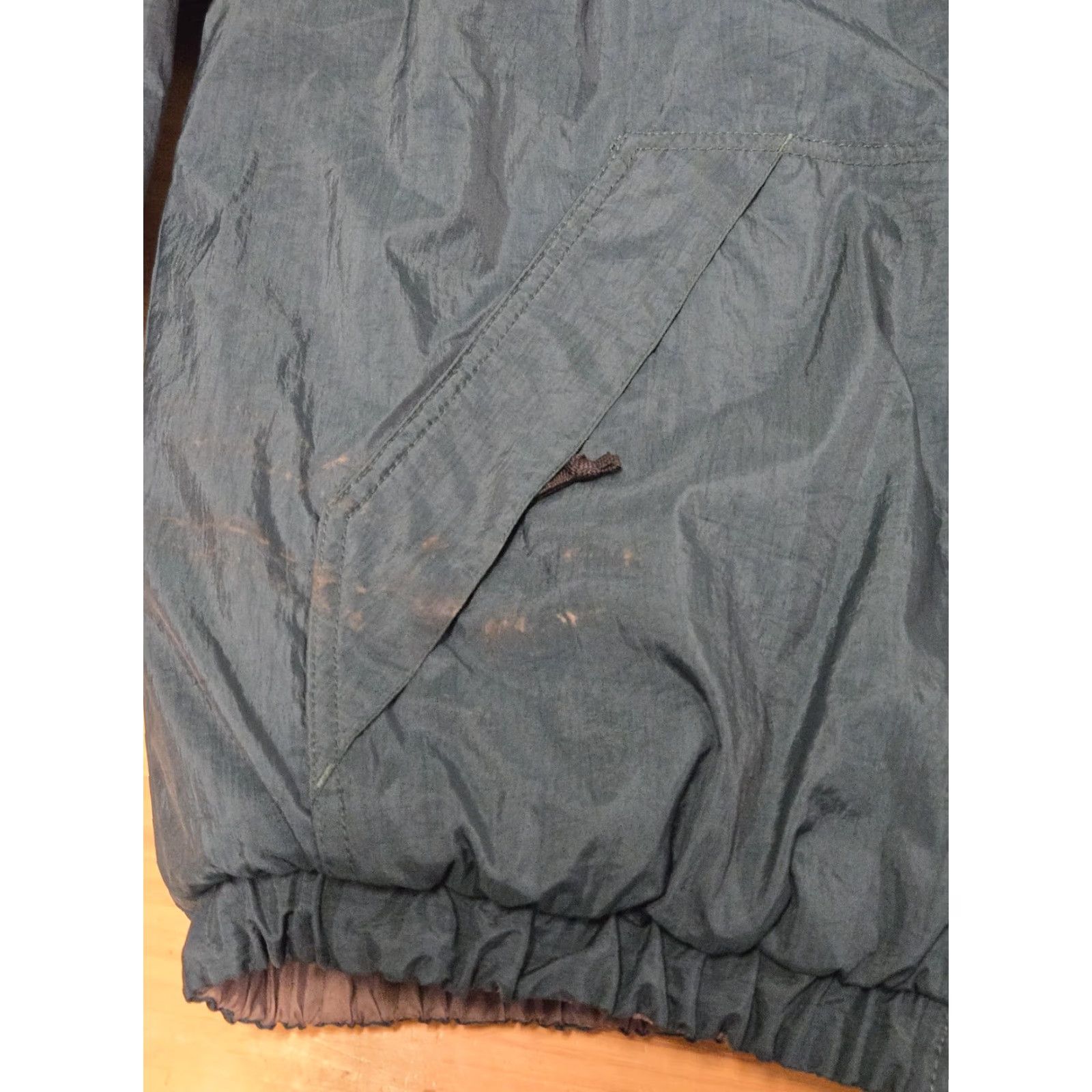 Nike Nike Athletic Jacket Mens XL Green Gray Full Zip Quilted Lined Back Swoosh Logo Size US XL / EU 56 / 4 - 5 Thumbnail