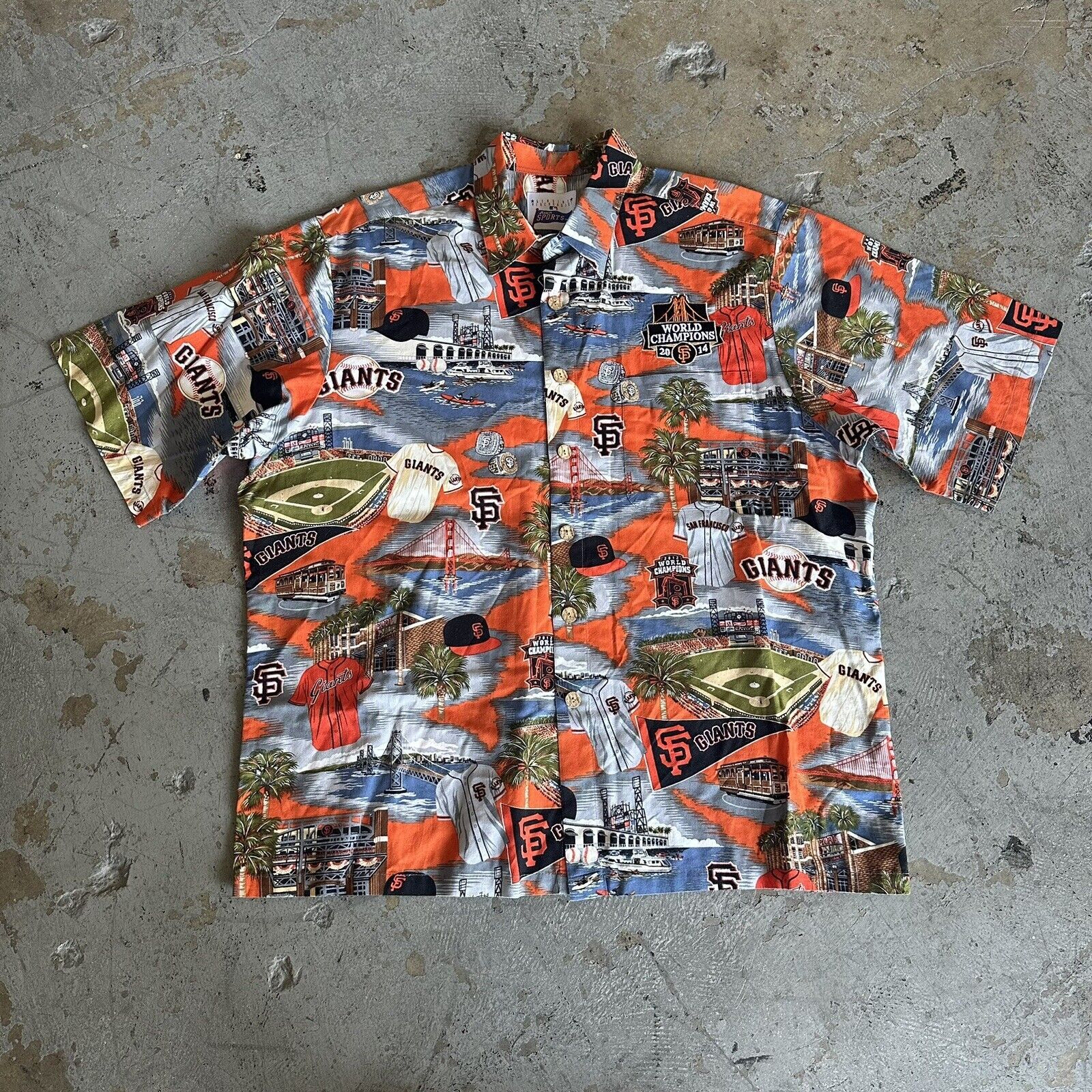MLB × Reyn Spooner Reyn Spooner 2014 San Francisco Giants MLB Hawaiian Shirt XL Size US XL / EU 56 / 4 - 2 Thumbnail