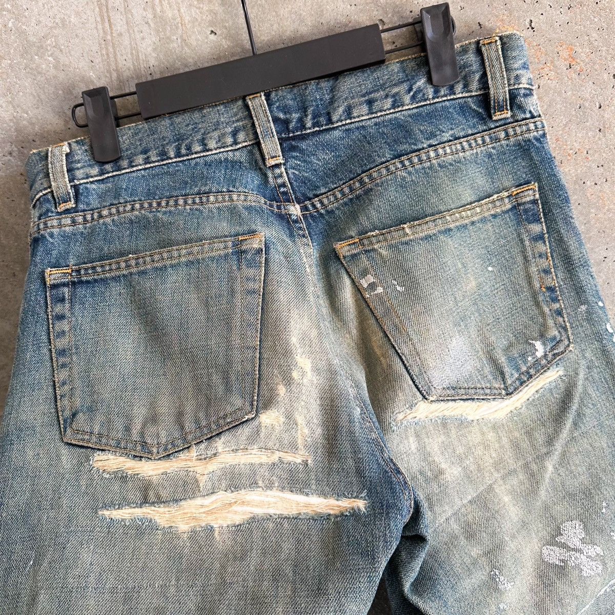 Helmut Lang THRASHED 1998 Painter Denim Size US 31 - 7 Thumbnail
