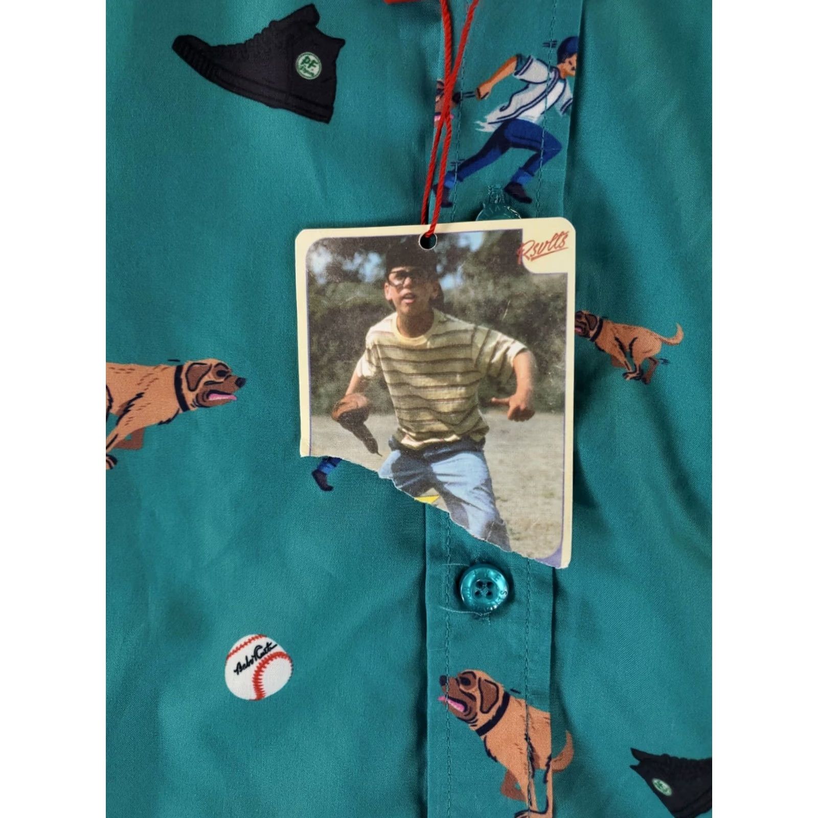 Vintage RSVLTS x The Sandlot Shirt Button Up Green Shirt Sleeve Mens XXXL NWT Size US XXL / EU 58 / 5 - 3 Thumbnail