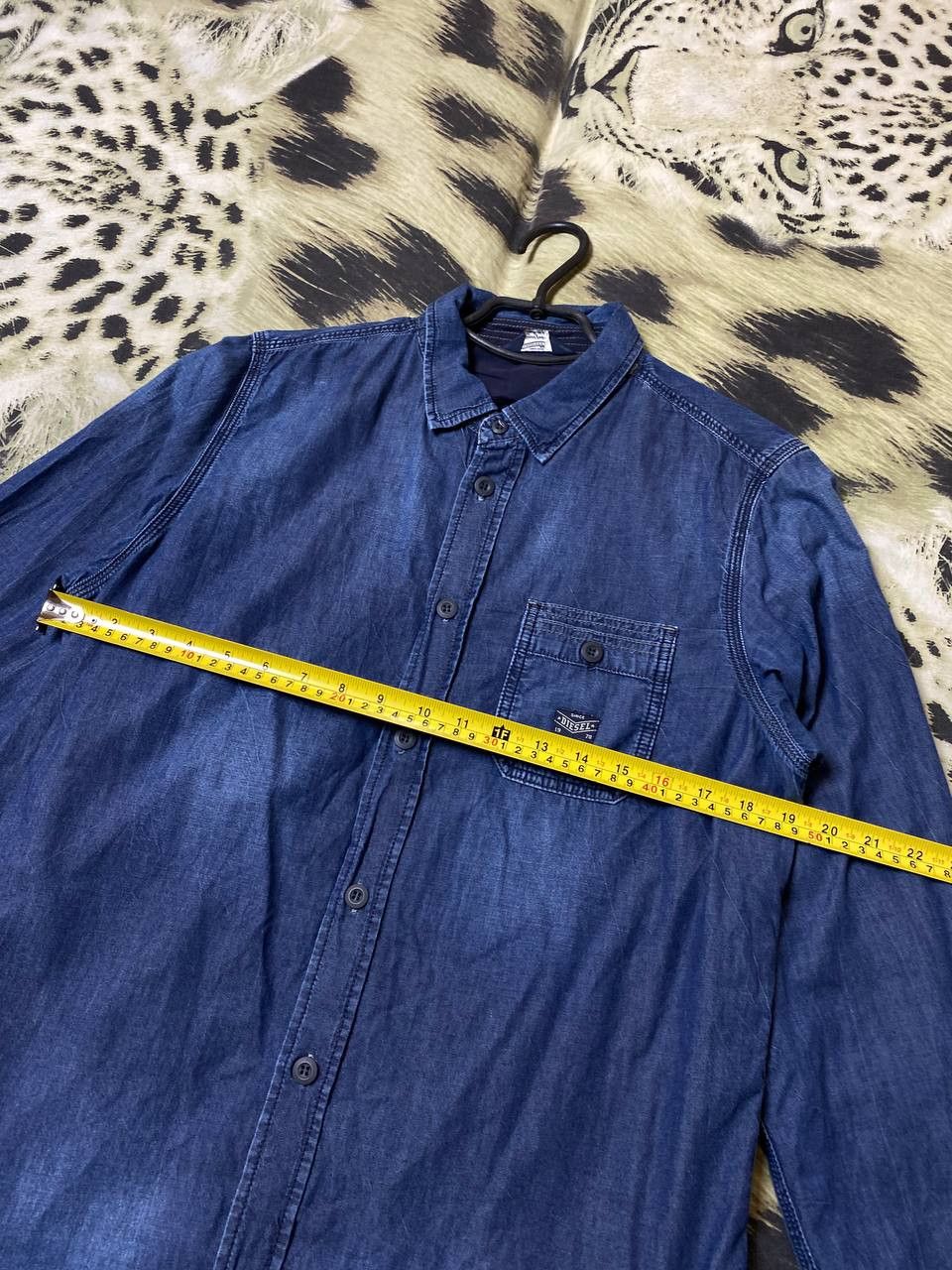 Diesel Diesel Dark Denim Long Sleeve button up. Used Size US L / EU 52-54 / 3 - 11 Thumbnail