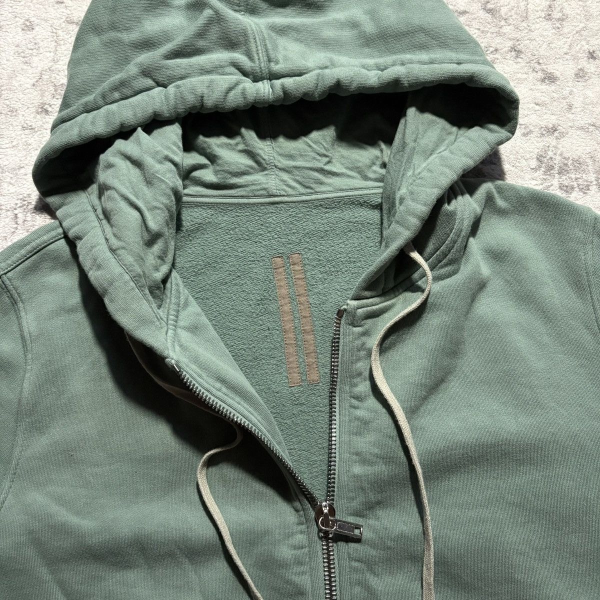 Rick Owens Drkshdw Rick Owens DRKSHDW Aqua Zip-Up Jason Hoodie | Size XL Size US XL / EU 56 / 4 - 6 Thumbnail