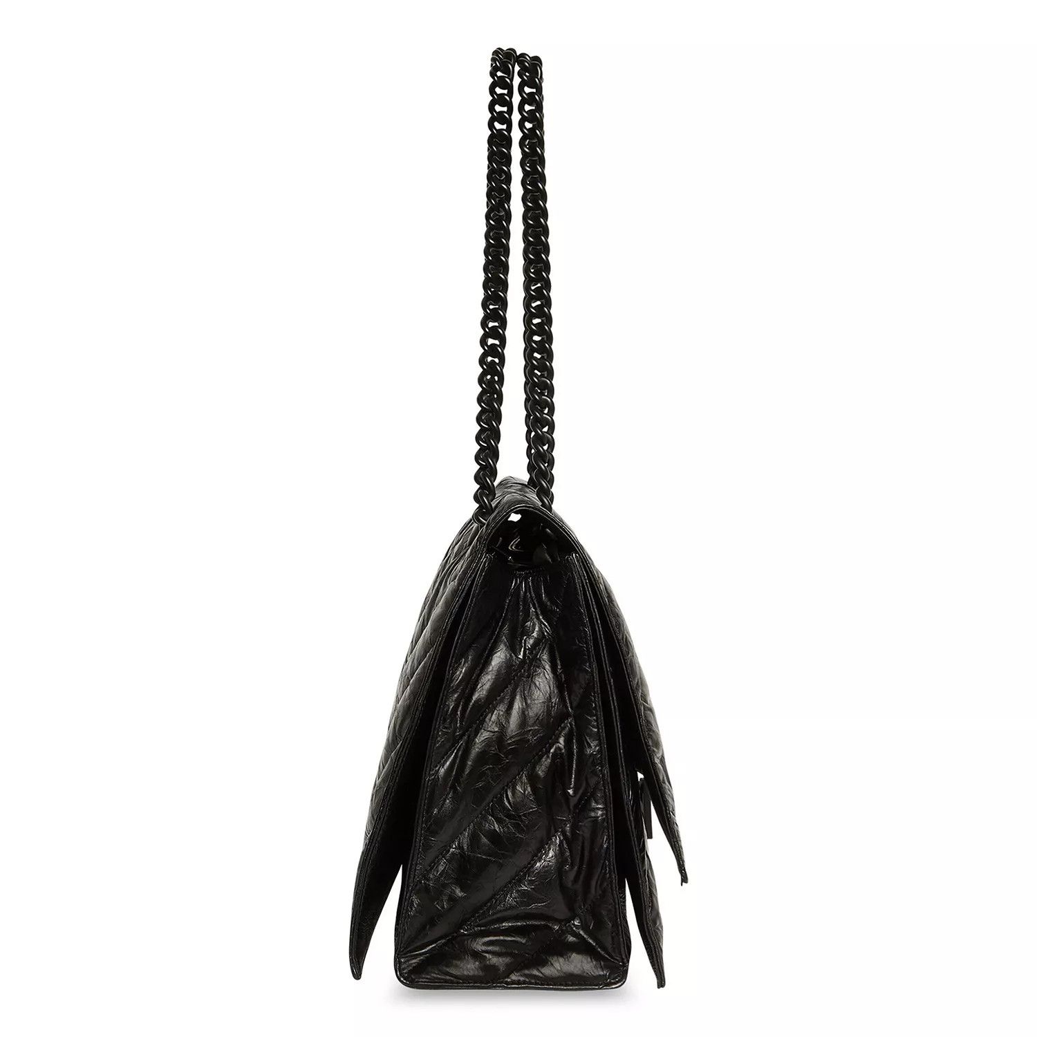 Balenciaga o1tr1nto0326 Size: OS / Crush Chain Large Bag in Black Size ONE SIZE - 5 Thumbnail