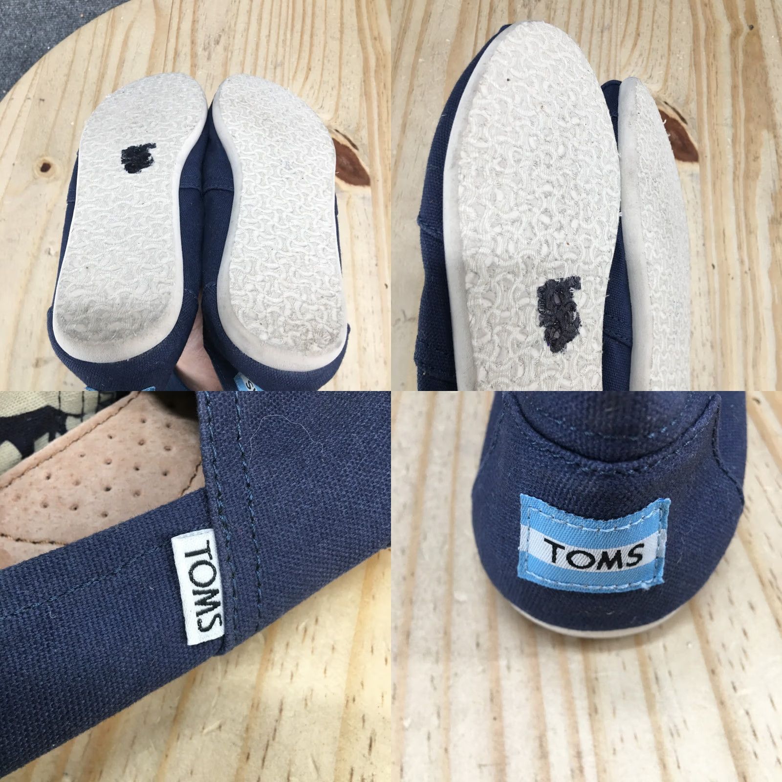 Toms TOMS Shoes Womens 6 Blue Classic Alpargatas Slip-On Flats Comfort Low Top Logo Size M / US 6-8 / IT 42-44 - 8 Thumbnail