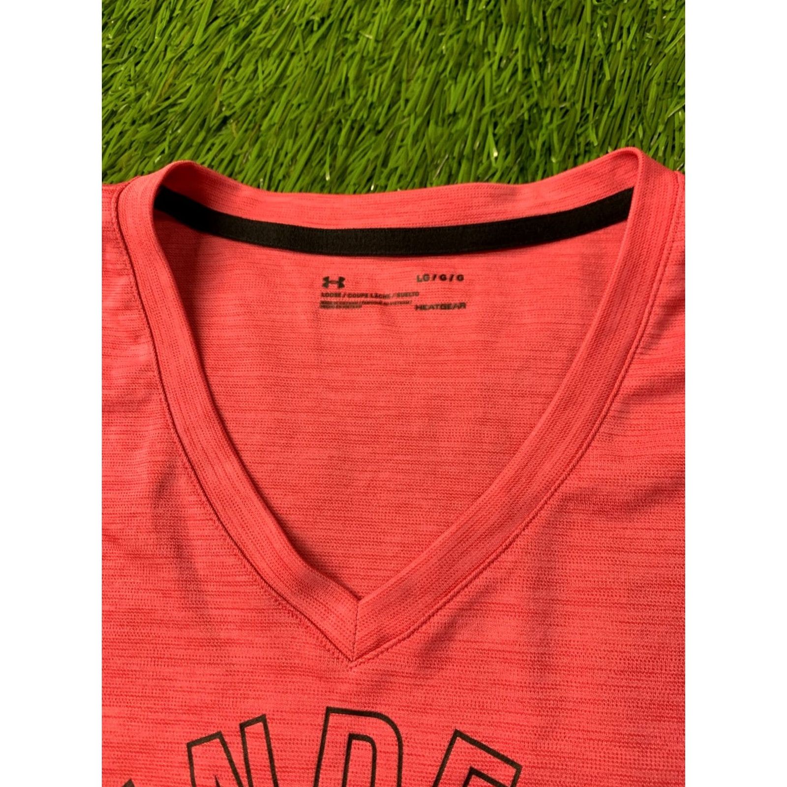 Under Armour Under Armour HEATGEAR WOMEN Shirt L Pink Compression Training T-Shirt Jersey Regular Size L Womens Active Sports Shirt Size L / US 10 / IT 46 - 4 Thumbnail