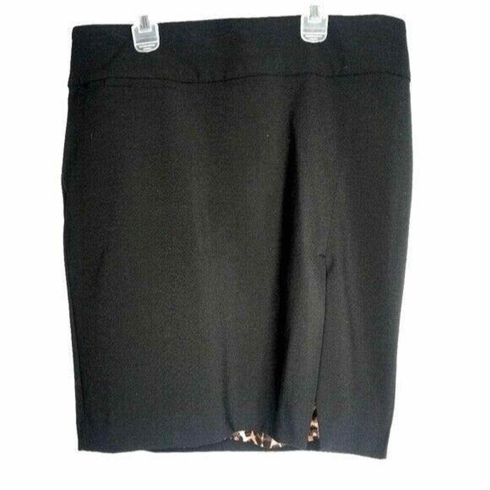 Express Express Design Studio Mini Skirt Size 10 Black Work Career Size 32" / US 10 / IT 46 - 1 Thumbnail