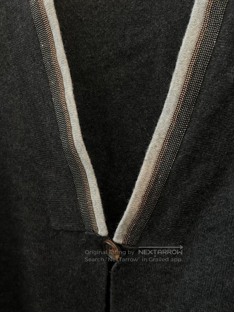 Brunello Cucinelli Brunello Cucinelli Studded Cashmere Cardigan Jacket Size XS / US 0-2 / IT 36-38 - 2 Thumbnail