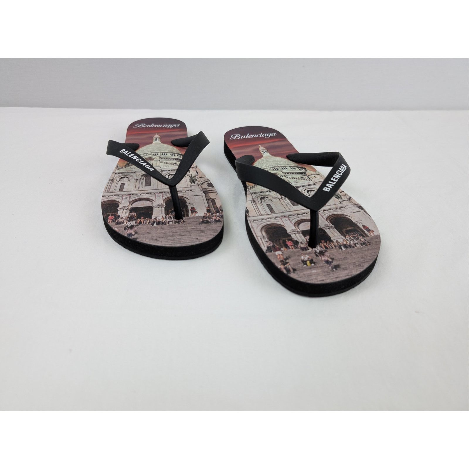 Balenciaga o1rshd1 Q:2 / Souvenir Thong TPU Monument Print Slipper Size US 9 / EU 42 - 5 Thumbnail