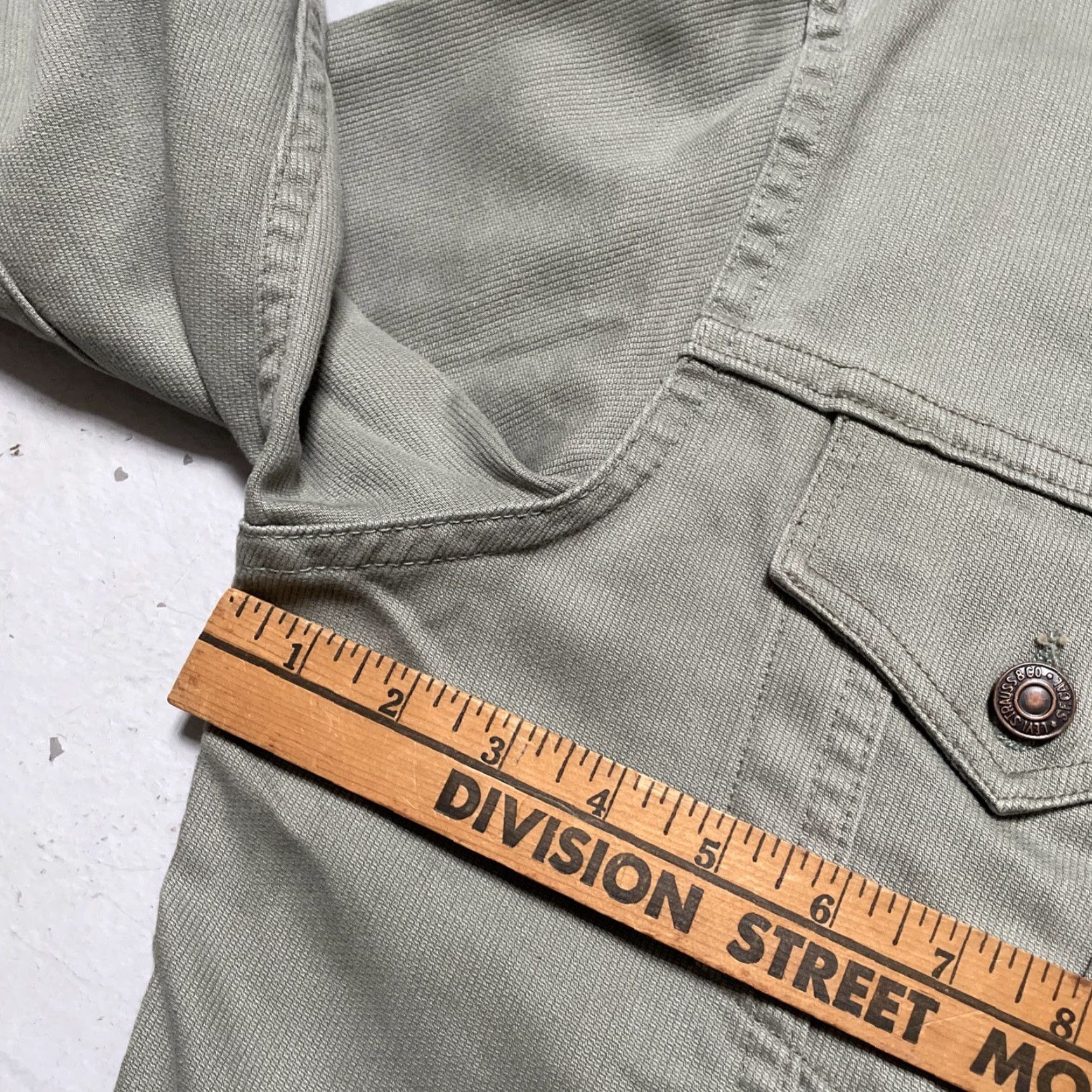 Levi's VINTAGE Levi's 941B Trucker Jacket M USA Pique Green 60s 90s LVC Workwear Ranch Western USA Mens/Womens Unisex Adults Jacket Size US M / EU 48-50 / 2 - 2 Thumbnail