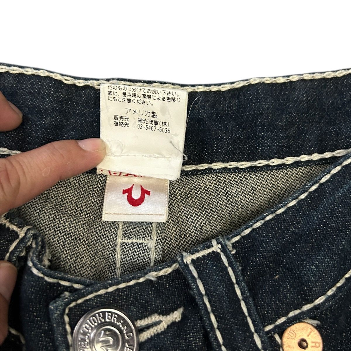 True Religion Y2K True Religion Jeans Billy Super T Vintage Shorts Size 27" / US 4 / IT 40 - 2 Thumbnail