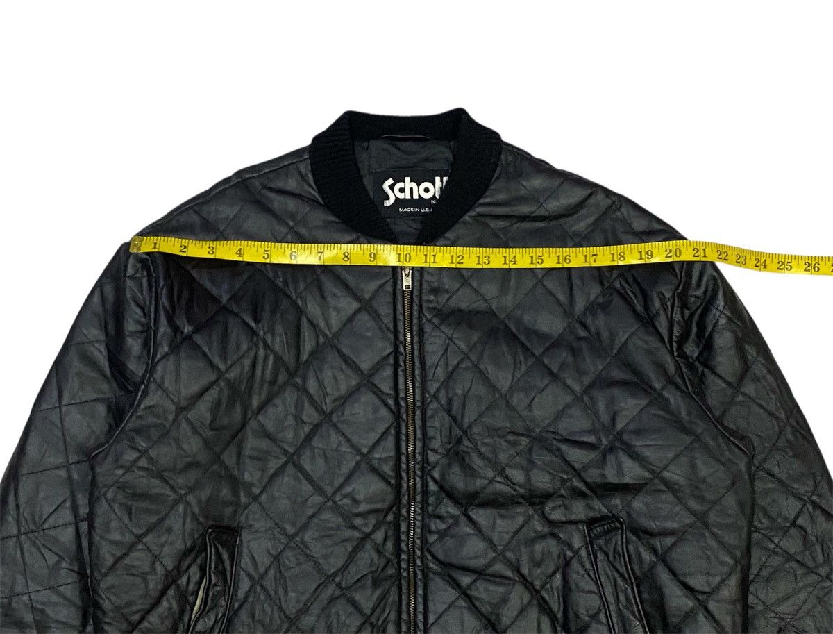 Schott Vintage 90s Schott NYC Leather Aviator Bomber Jacket Size US L / EU 52-54 / 3 - 18 Thumbnail