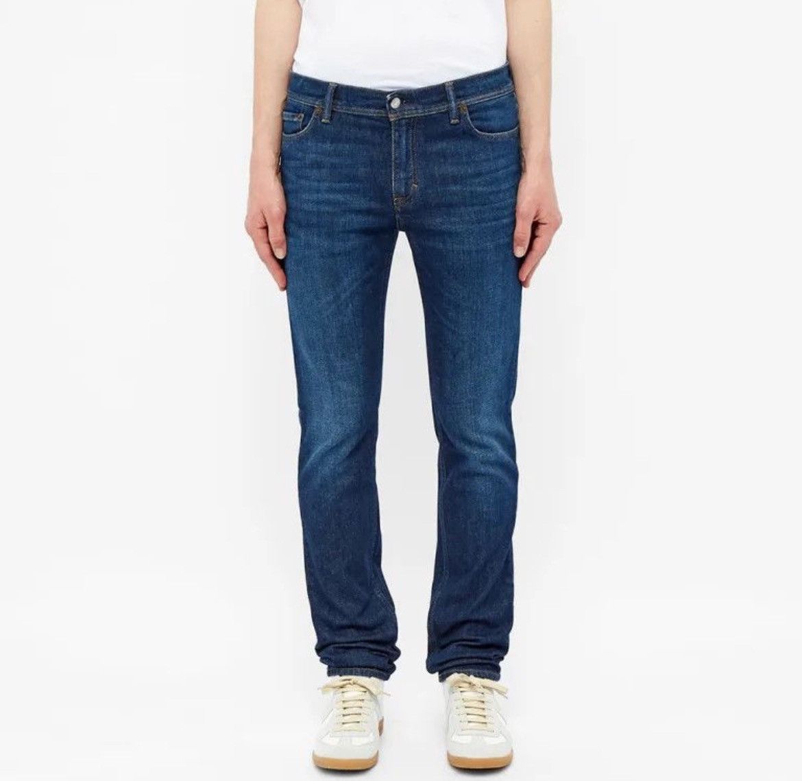 Acne Studios Acne Studios River Dark Blue Denim Jeans Size US 31 - 11 Thumbnail