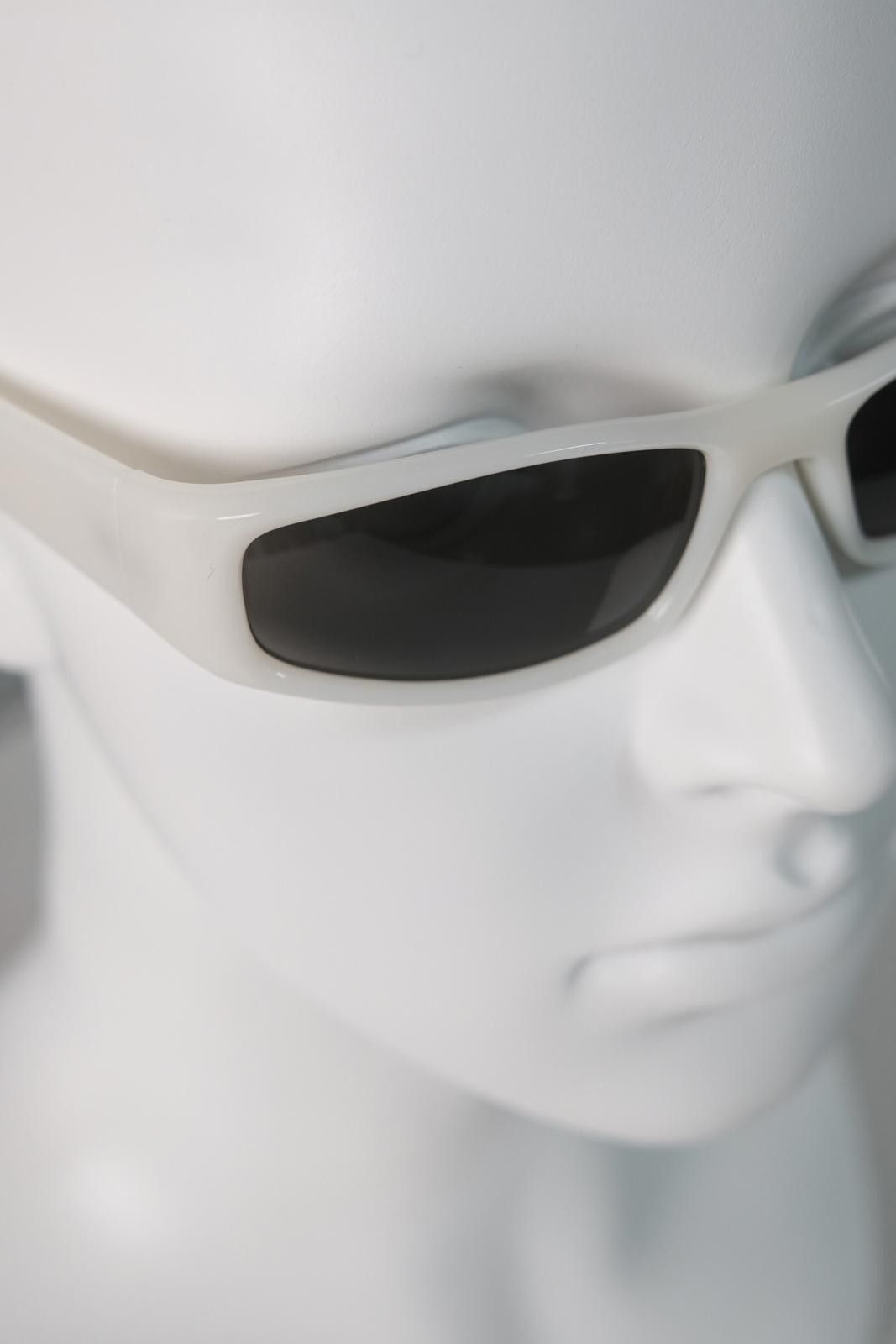Other Avant Garde Y2K White Jade Rectangle Sunglasses Unisex OS Size ONE SIZE - 7 Thumbnail