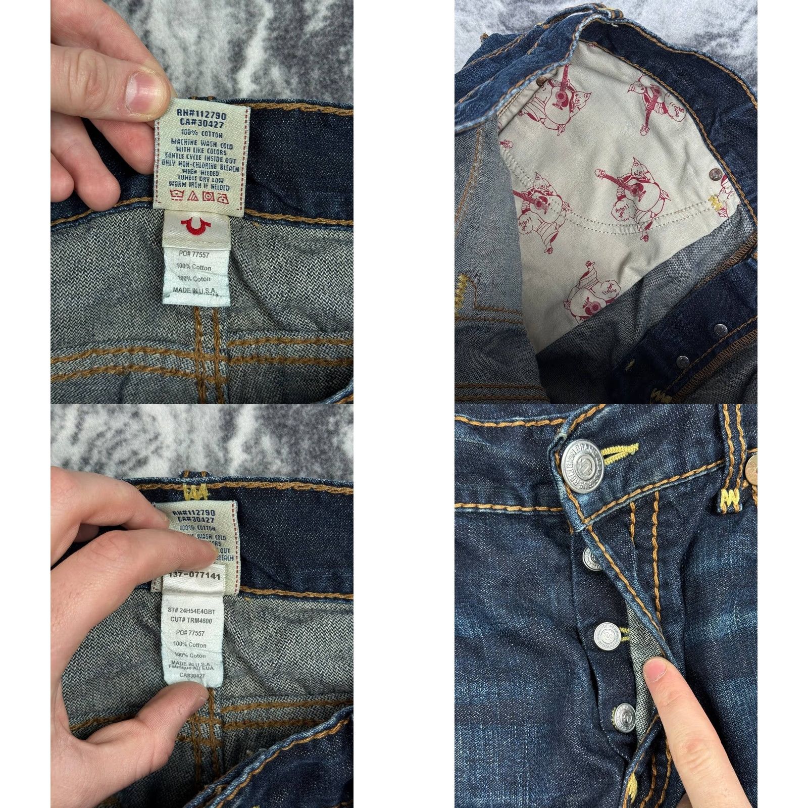 True Religion VINTAGE True Religion Denim Jeans Men Size 38 Blue Baggy 5-Pocket Design Cotton Straight Jeans World Tour Size US 38 / EU 54 - 9 Thumbnail