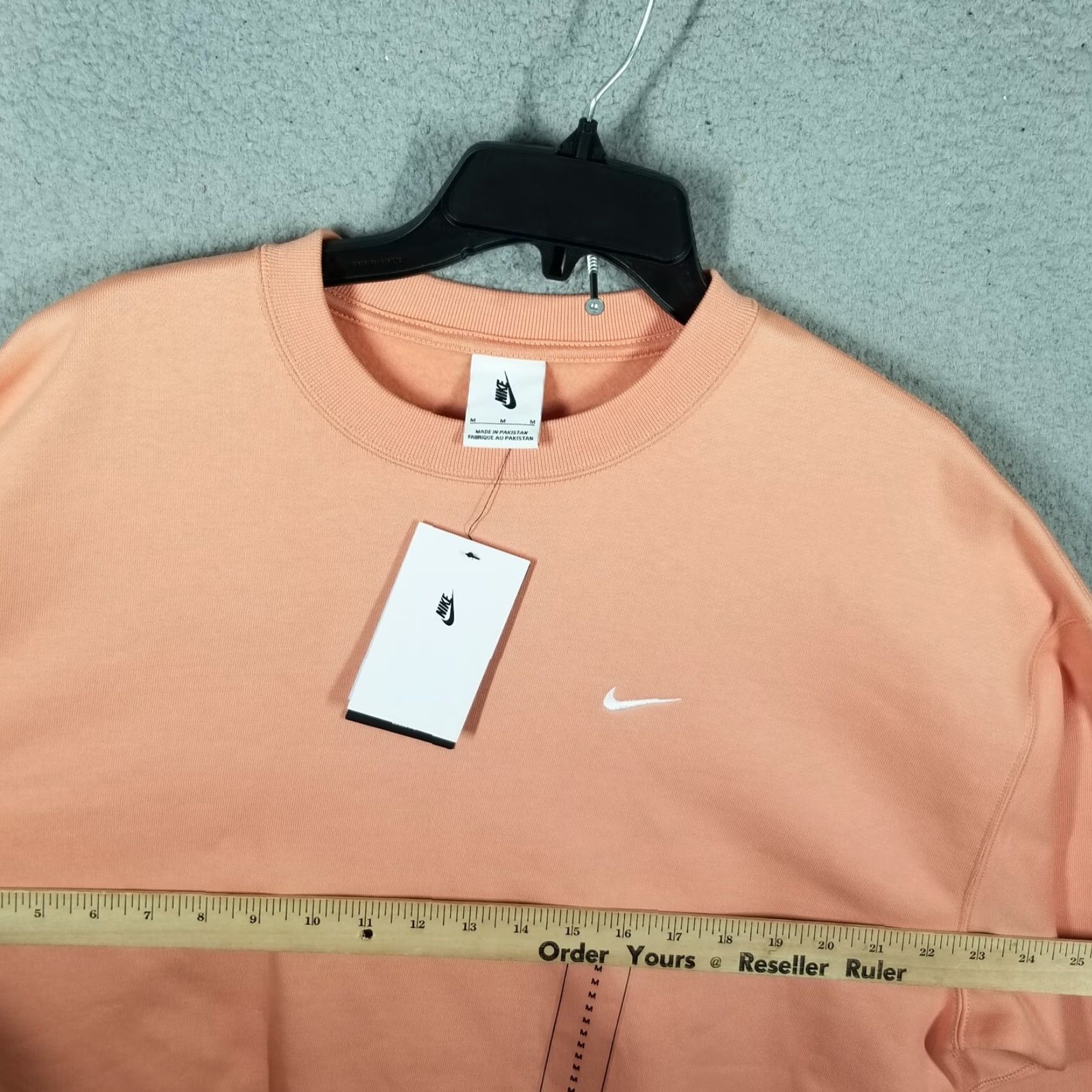 Nike VINTAGE Nike Crewneck Sweatshirt Men Adult Medium Peach Fleece Pullover Casual Athletic Size US M / EU 48-50 / 2 - 6 Thumbnail