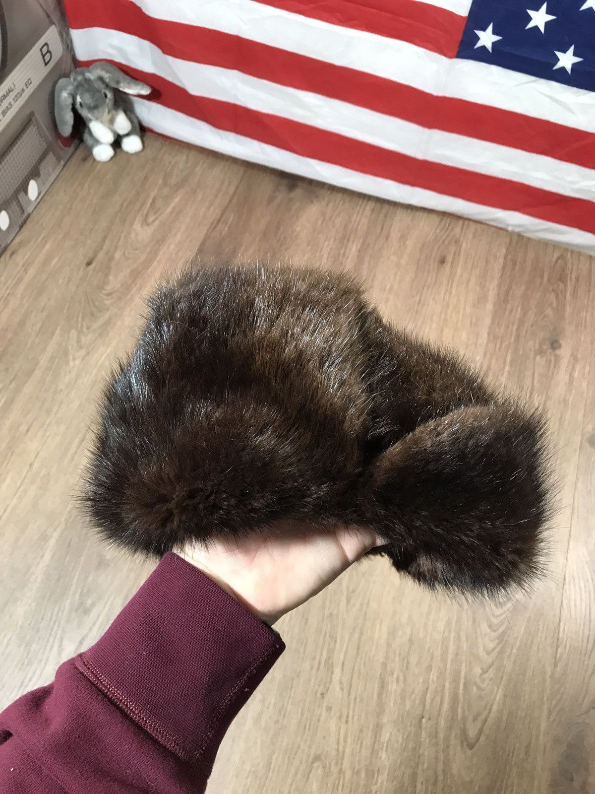 Japanese Brand × Vintage Vintage Natural Fur Ushanka Hat Size ONE SIZE - 11 Thumbnail