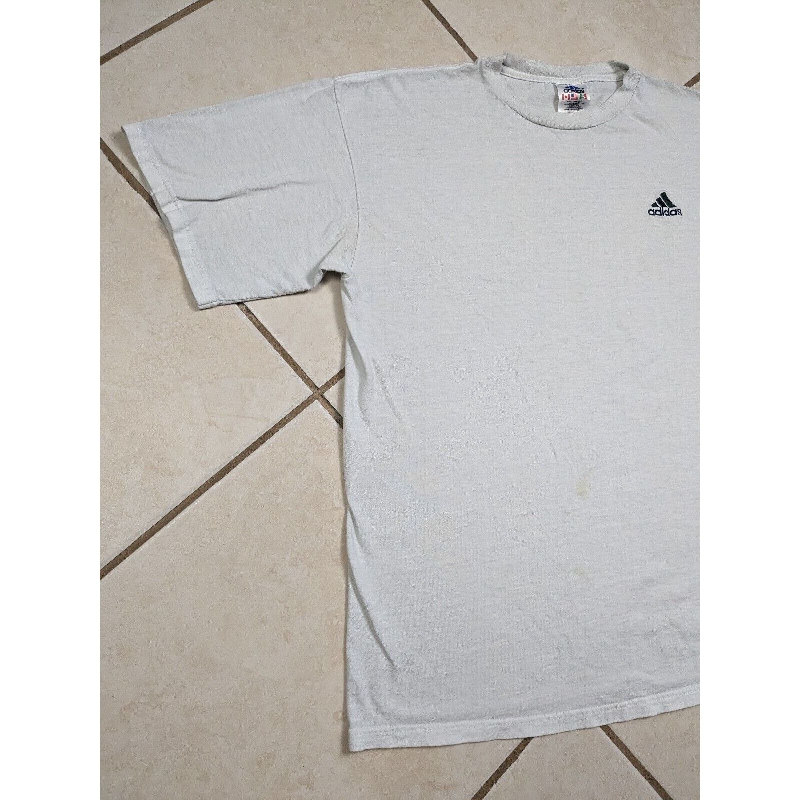 Adidas Vtg 90s Adidas T Shirt L Embroidered Three Stripe Logo USA Size US L / EU 52-54 / 3 - 2 Thumbnail