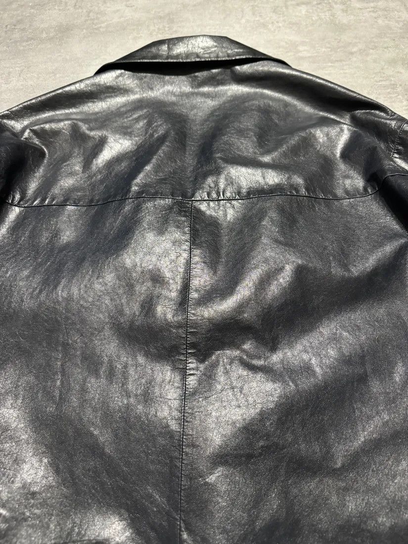 Prada × Vintage AW1996 Prada Navy Soft Leather Italian Jacket Size US XS / EU 42 / 0 - 3 Thumbnail