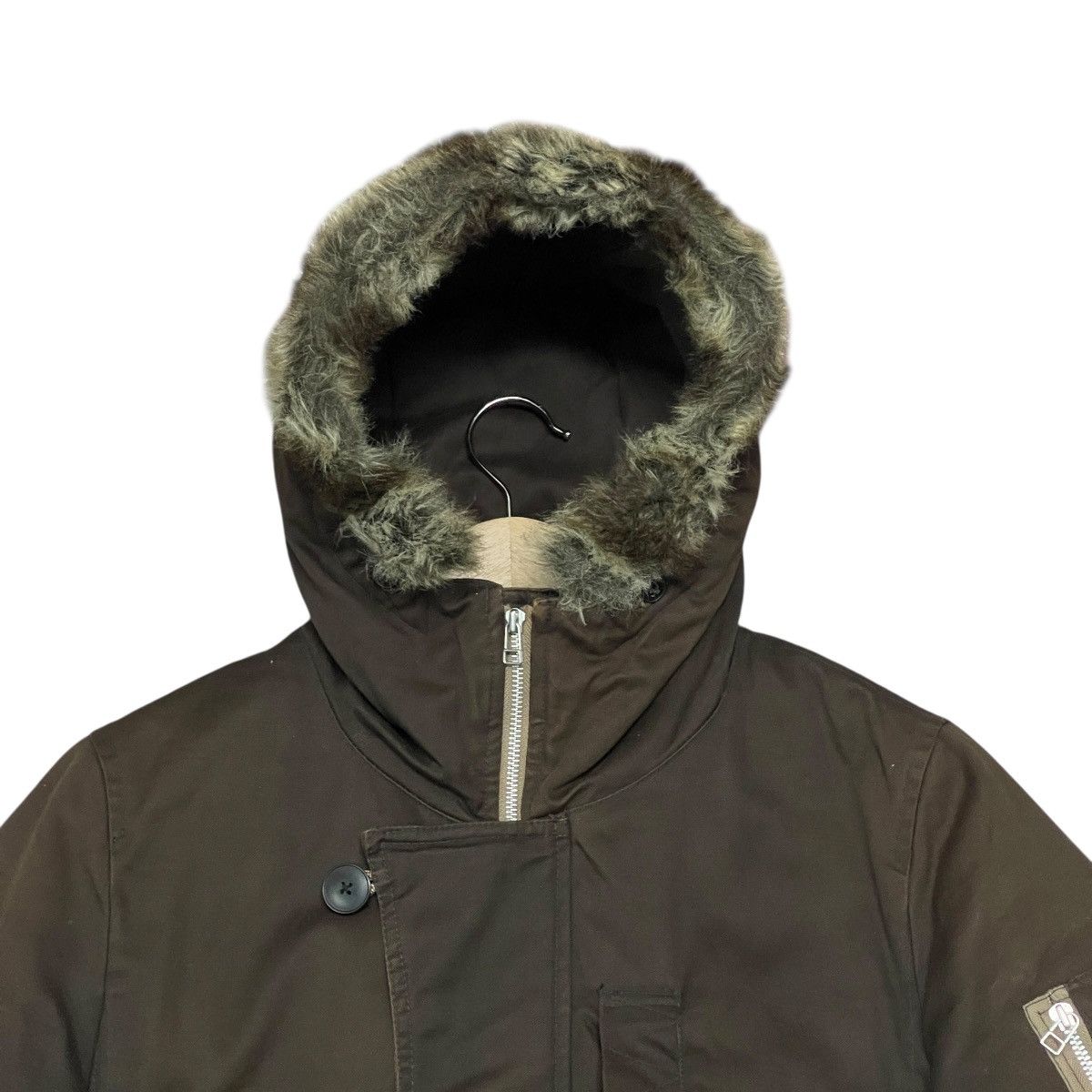 Le Grande Bleu (L.G.B.) Vintage 90s Takeo Kikuchi Army Flight Military Bomber Jacket Size US L / EU 52-54 / 3 - 6 Thumbnail