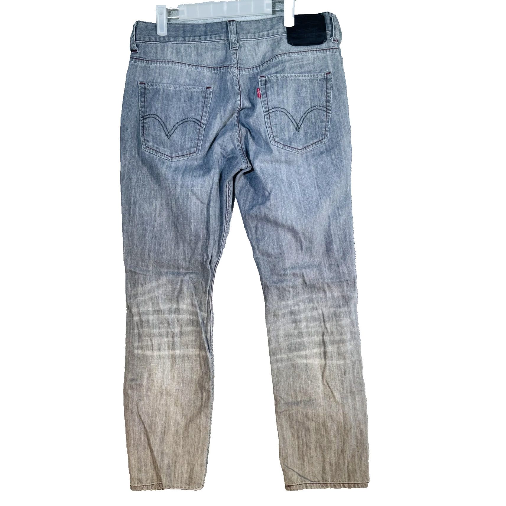 Levi's Levi's 511 Jeans Mens 34x32 Gray Light Wash Slim Skinny Zip Fly Mid Rise Denim Size US 34 / EU 50 - 6 Thumbnail