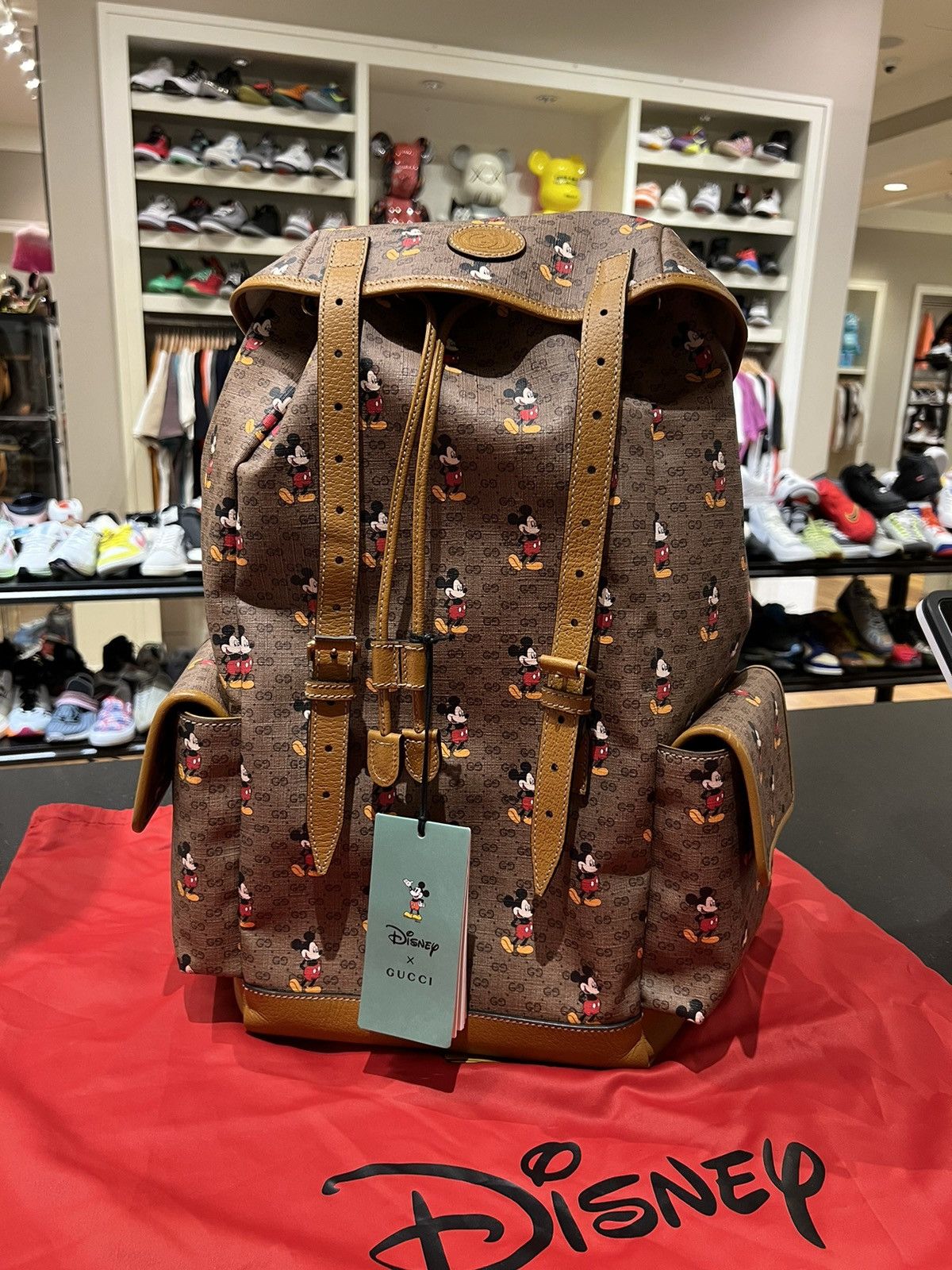 Disney Gucci Gucci X Disney Supreme GG Mickey Mouse Backpack Grailed