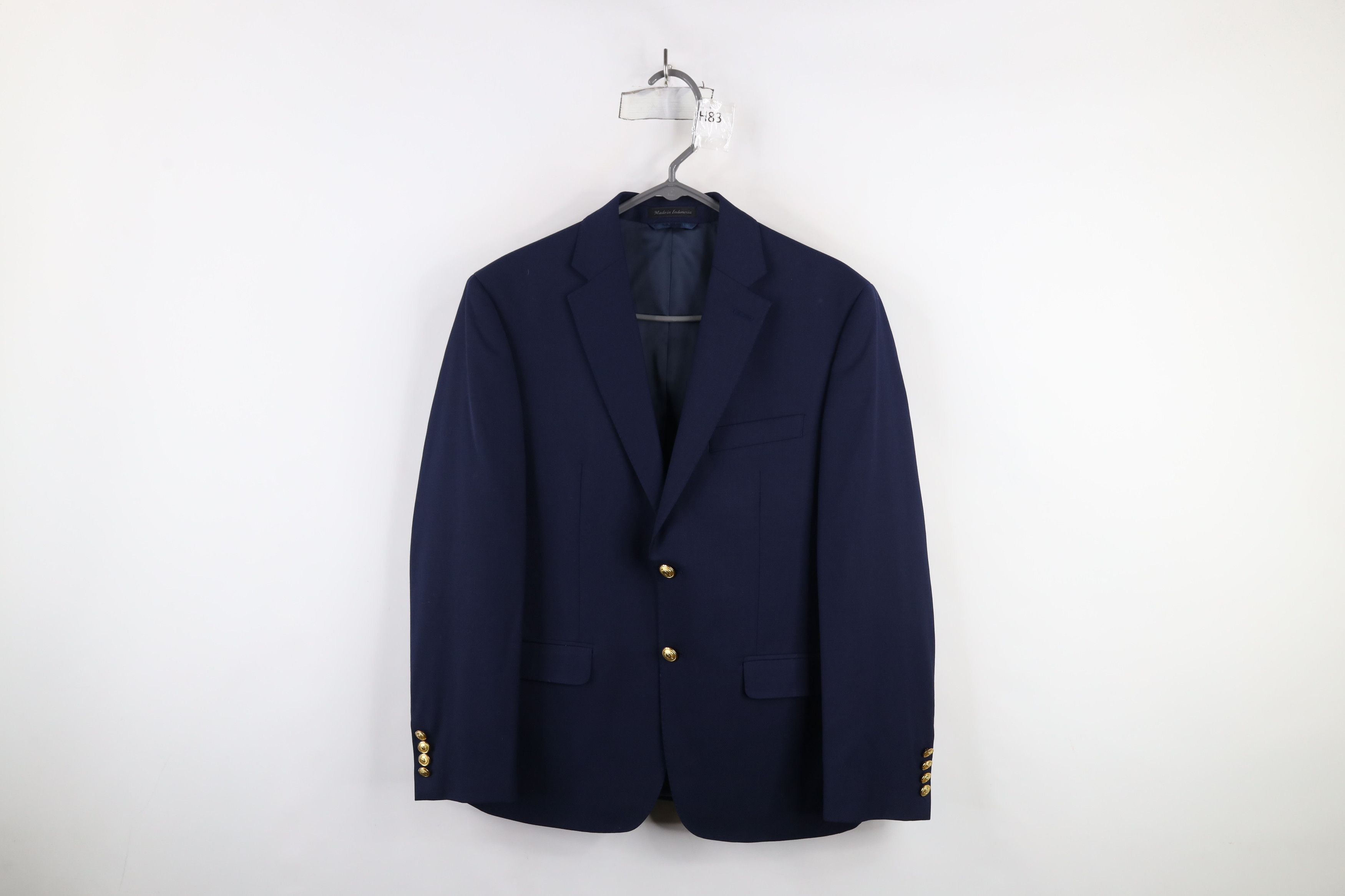 Ralph Lauren × Vintage Vintage Ralph Lauren Button Suit Coat Blazer Jacket Blue Size US L / EU 52-54 / 3 - 1 Thumbnail