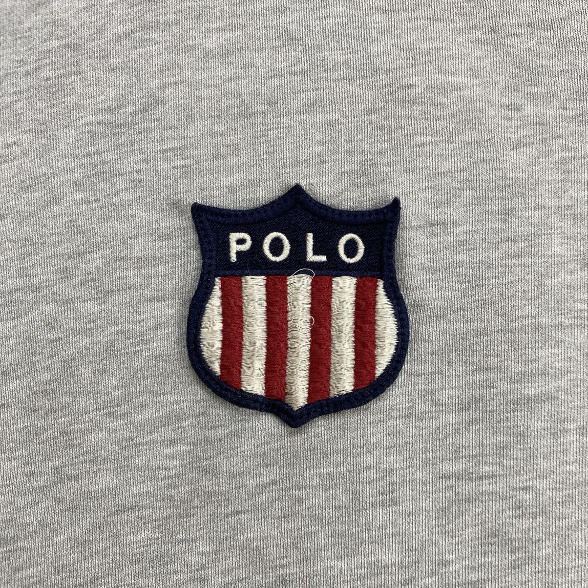 Polo Ralph Lauren Vintage Polo Sport Ralph Lauren Kswiss Logo Destroyed Hoodie Size US L / EU 52-54 / 3 - 6 Thumbnail